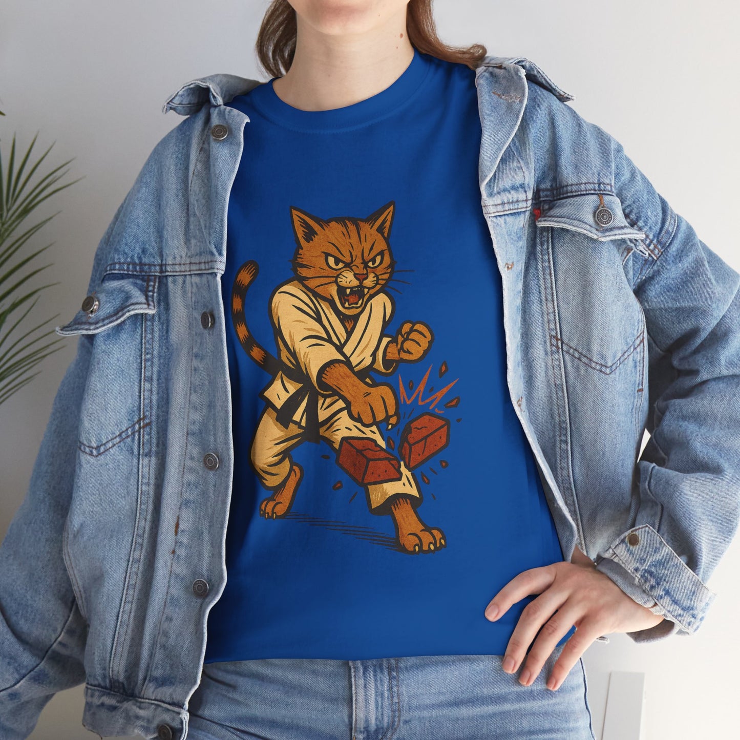 Karate Cat T-Shirt - Funny Martial Arts Unisex Tee for Cat Lovers, Paws & Claws Collection