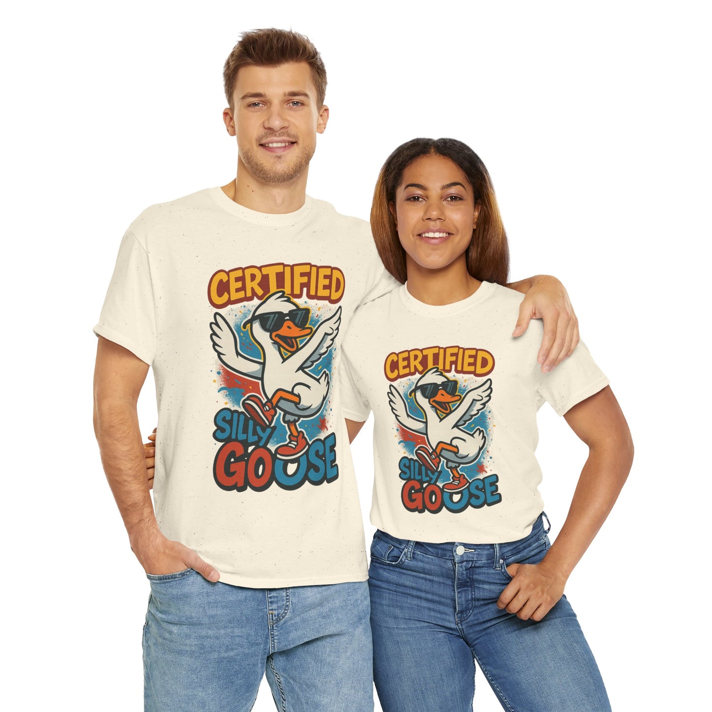 Silly Goose T-Shirt, Funny Cartoon Duck Tee, Quirky Meme Shirt, Retro Graphic, Cool Unisex Gift, Playful Goose Design