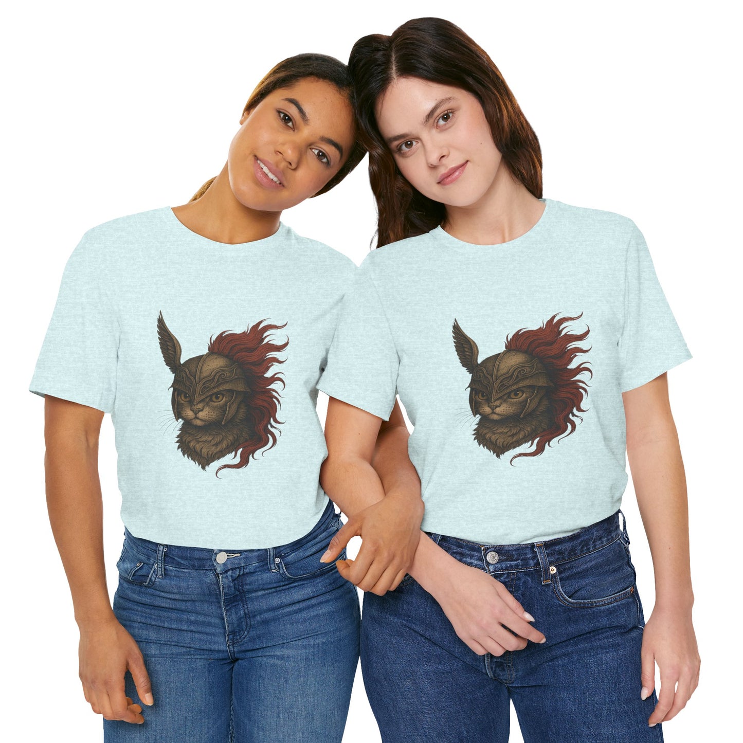 Malenia Cat Helmet Tee - Fantasy Cat T-Shirt, Elden Ring Inspired Shirt, Gamer Gift