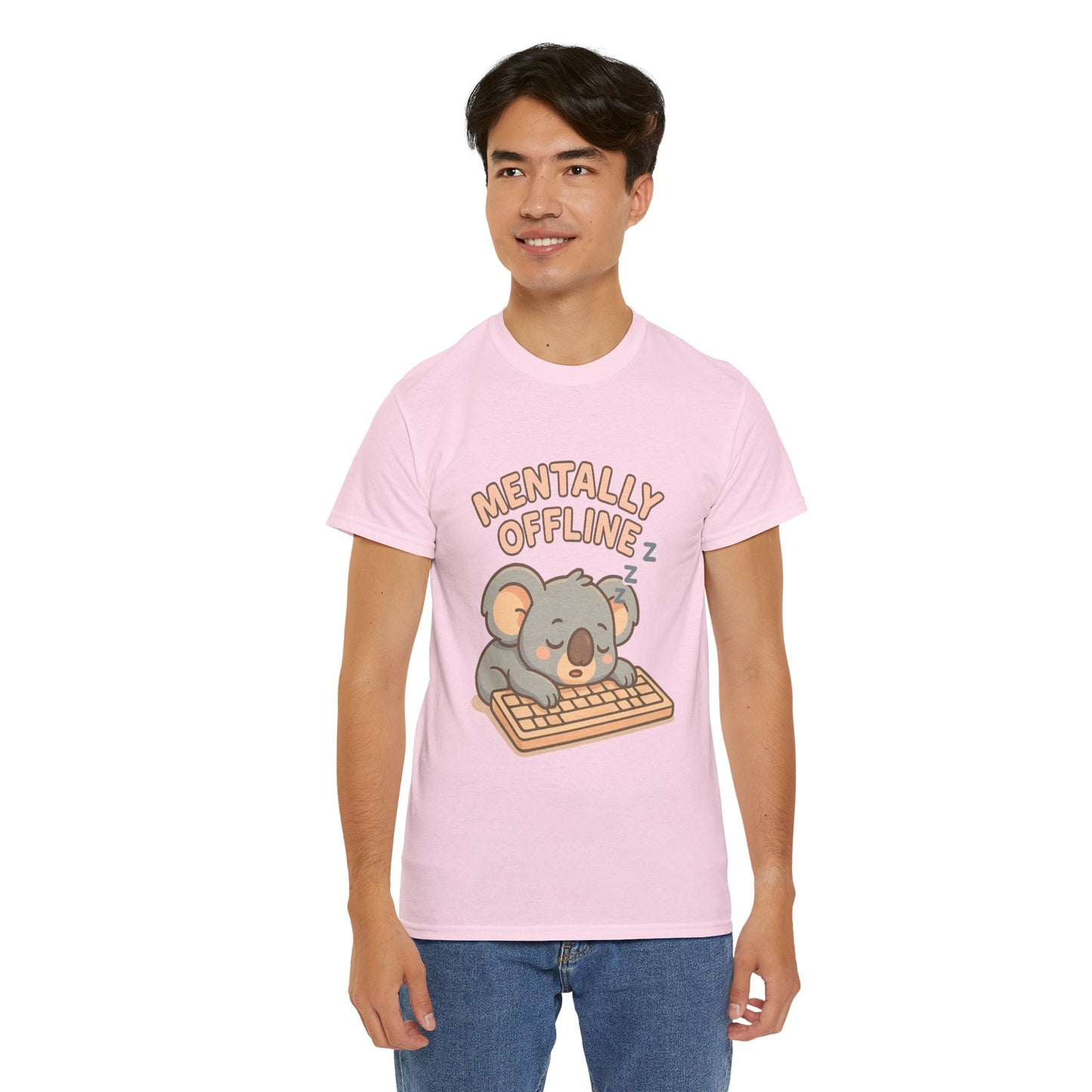 Mentally Offline Koala Shirt - Chill Lazy Unisex Tee for Relaxed Vibes