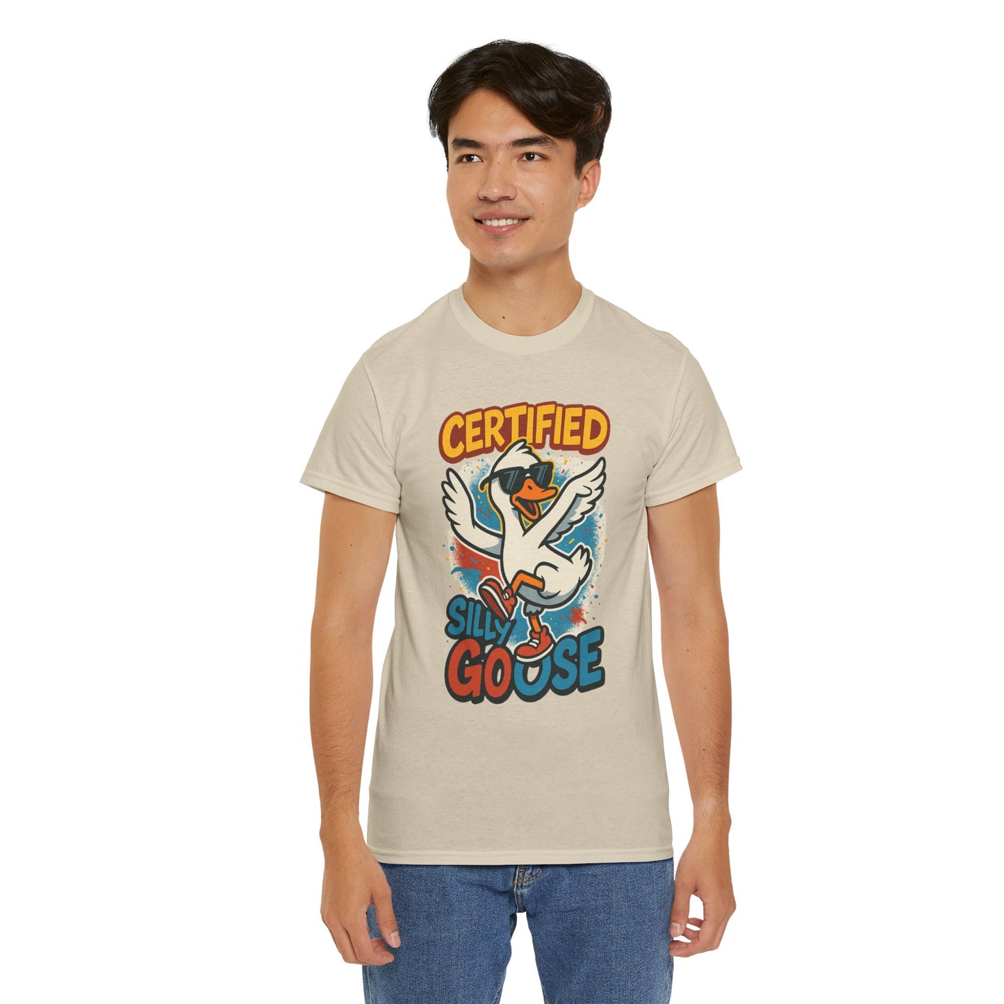 Silly Goose T-Shirt, Funny Cartoon Duck Tee, Quirky Meme Shirt, Retro Graphic, Cool Unisex Gift, Playful Goose Design