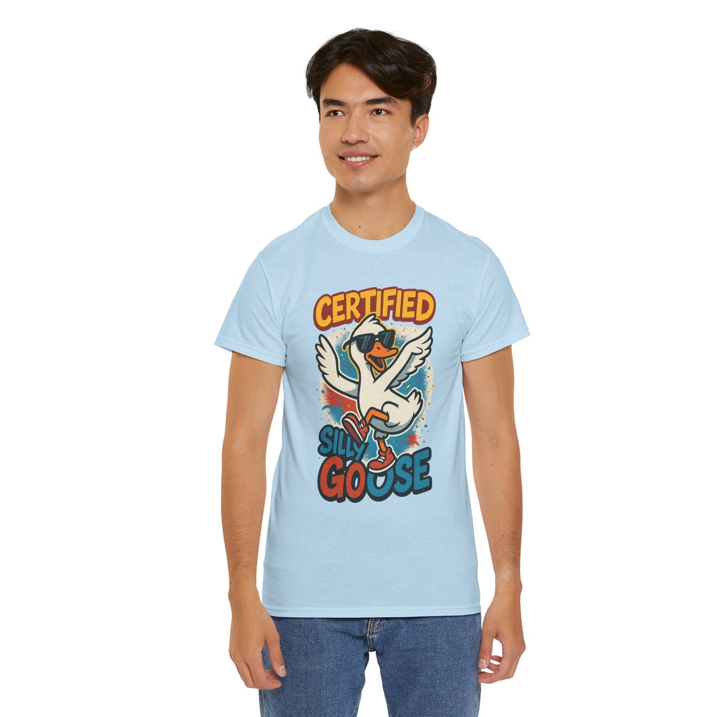 Silly Goose T-Shirt, Funny Cartoon Duck Tee, Quirky Meme Shirt, Retro Graphic, Cool Unisex Gift, Playful Goose Design
