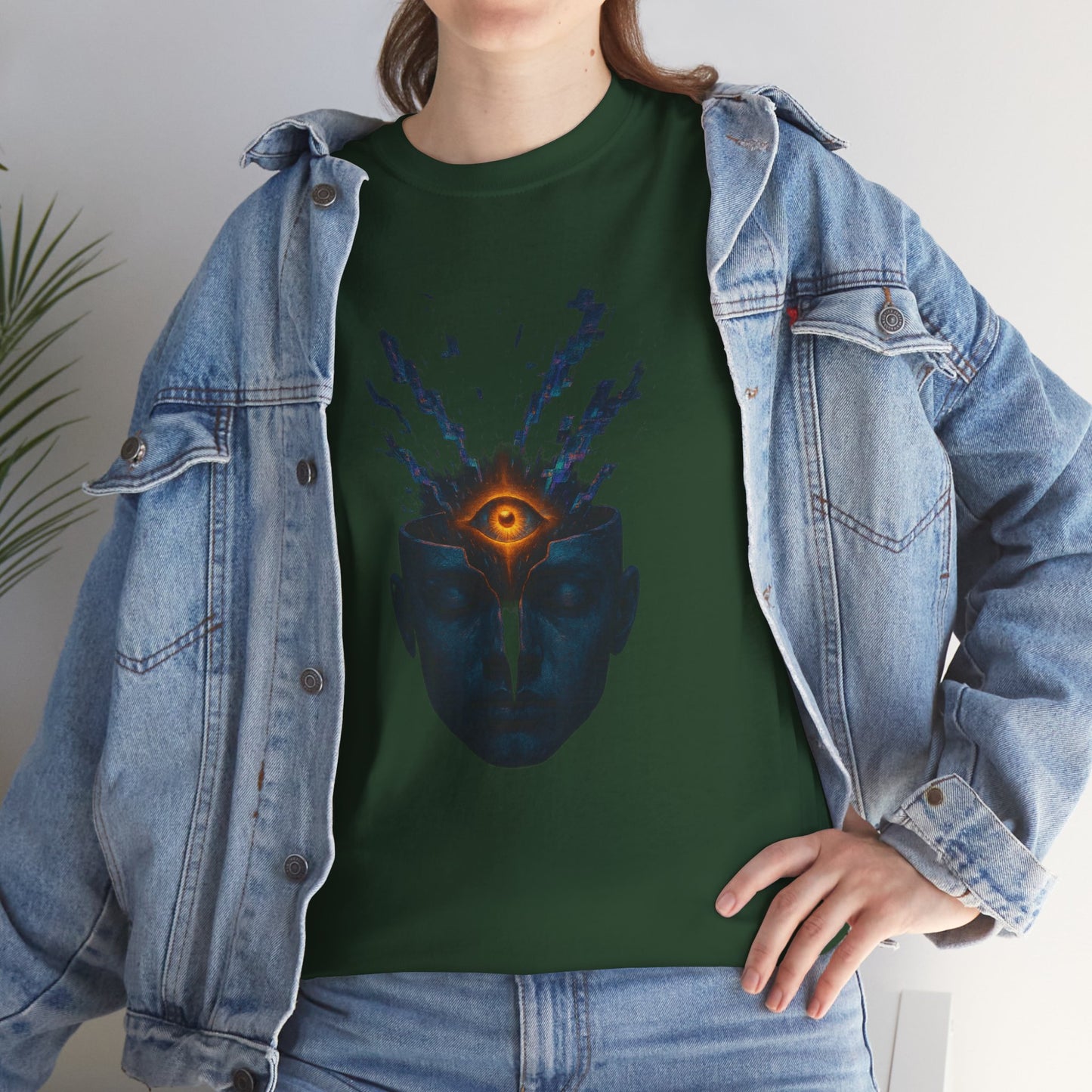 Mystical Third Eye Shirt, Trippy Unisex Tee, Spiritual Graphic Tee, Mind Bending Artwear