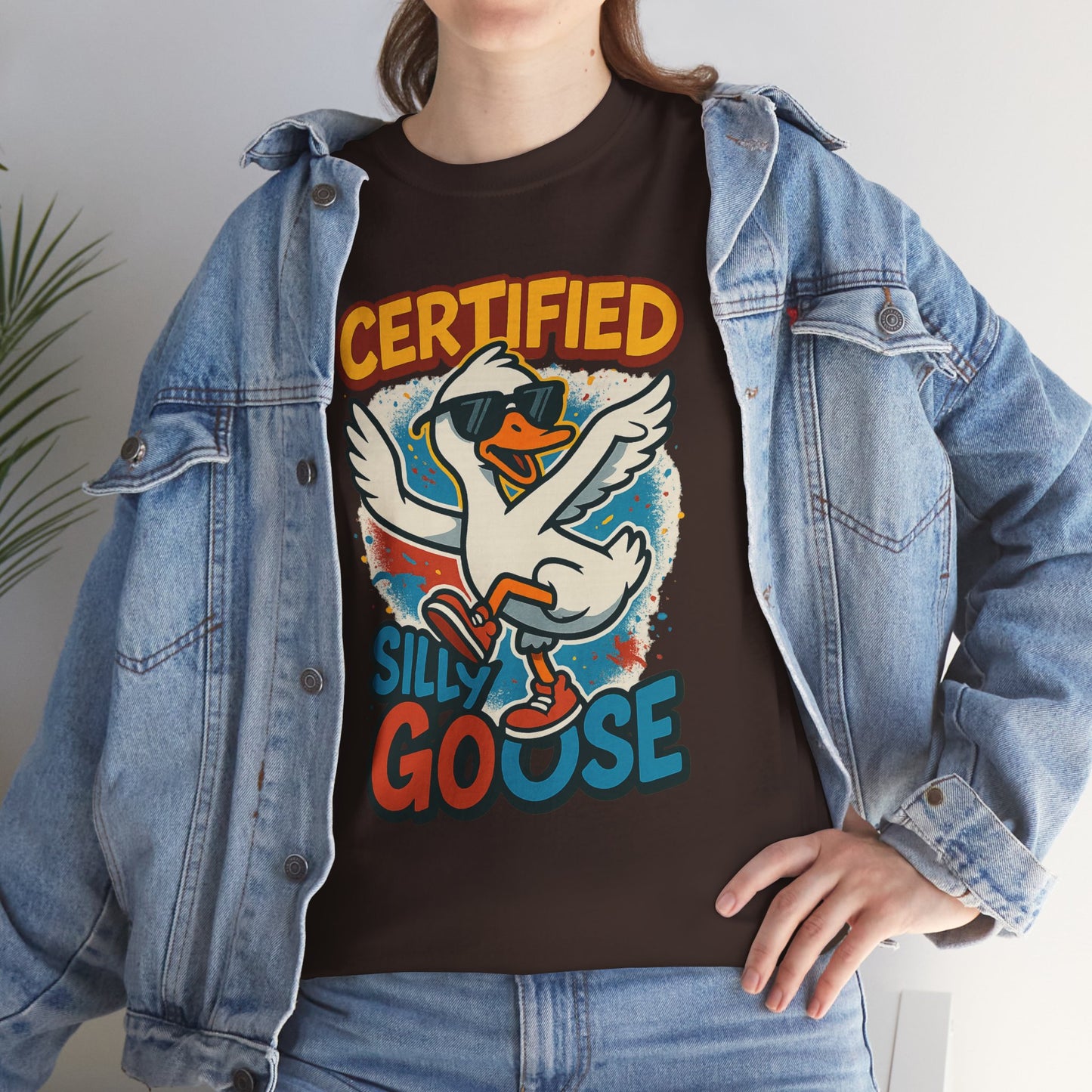 Silly Goose T-Shirt, Funny Cartoon Duck Tee, Quirky Meme Shirt, Retro Graphic, Cool Unisex Gift, Playful Goose Design