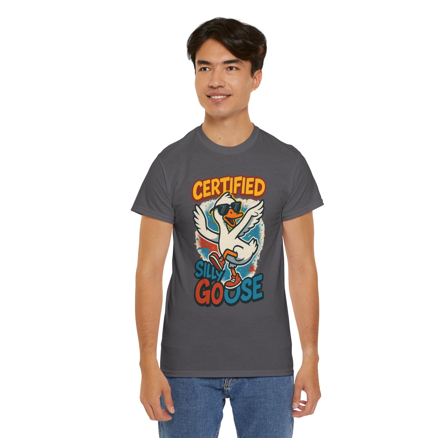 Silly Goose T-Shirt, Funny Cartoon Duck Tee, Quirky Meme Shirt, Retro Graphic, Cool Unisex Gift, Playful Goose Design