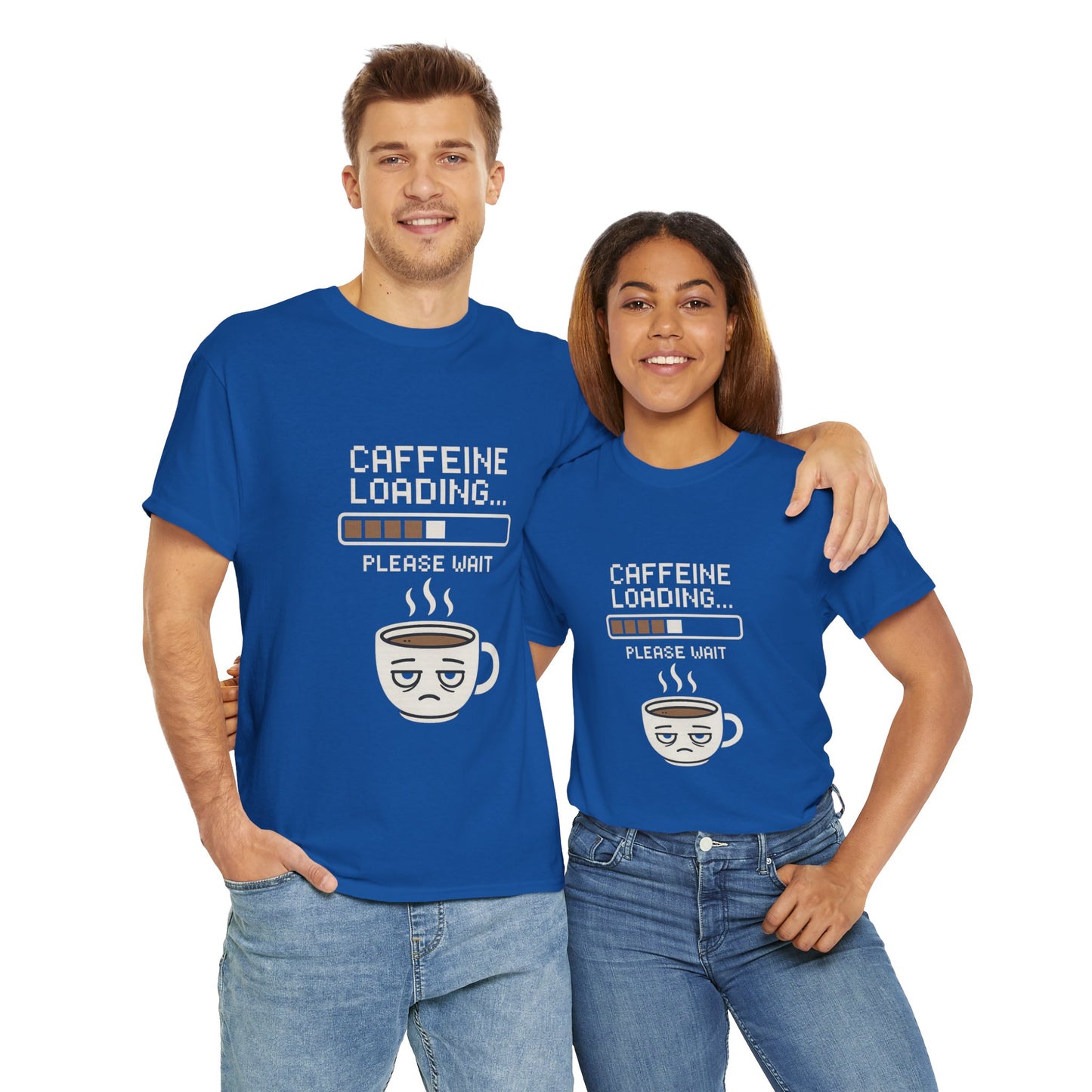 Caffeine Loading Tee - Funny Coffee Shirt, Unisex T-Shirt, Barista Gift, Casual Wear, Lazy Morning Tee, Coffee Lover Humor