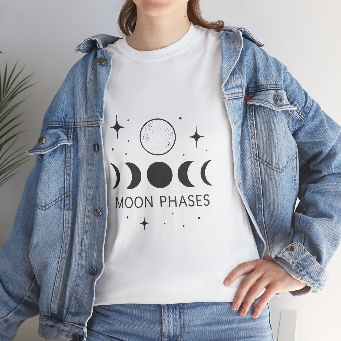 Moon Phases Unisex T-Shirt - Astrology Shirt, Celestial Tee, Spiritual Gift, Starry Night Apparel, Lunar Lover Gift