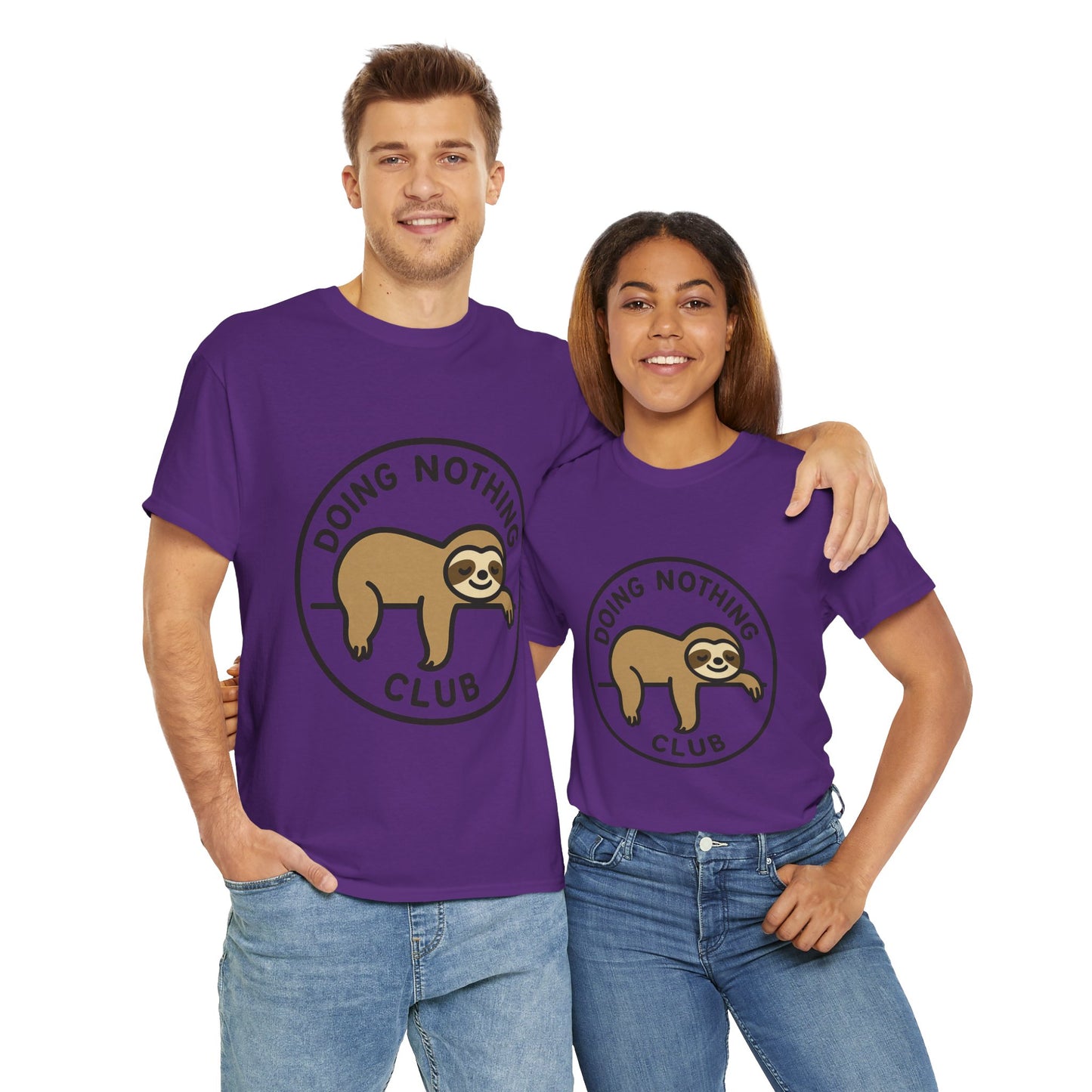 Lazy Cat Club Tee, Unisex Relaxed Fit T-Shirt, Funny Chill Shirt, Cute Cat Graphic Tee, Lounge Aesthetic Gift