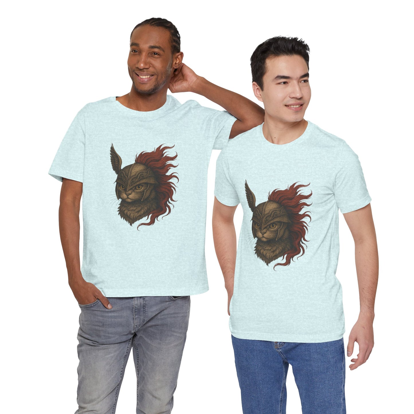 Malenia Cat Helmet Tee - Fantasy Cat T-Shirt, Elden Ring Inspired Shirt, Gamer Gift