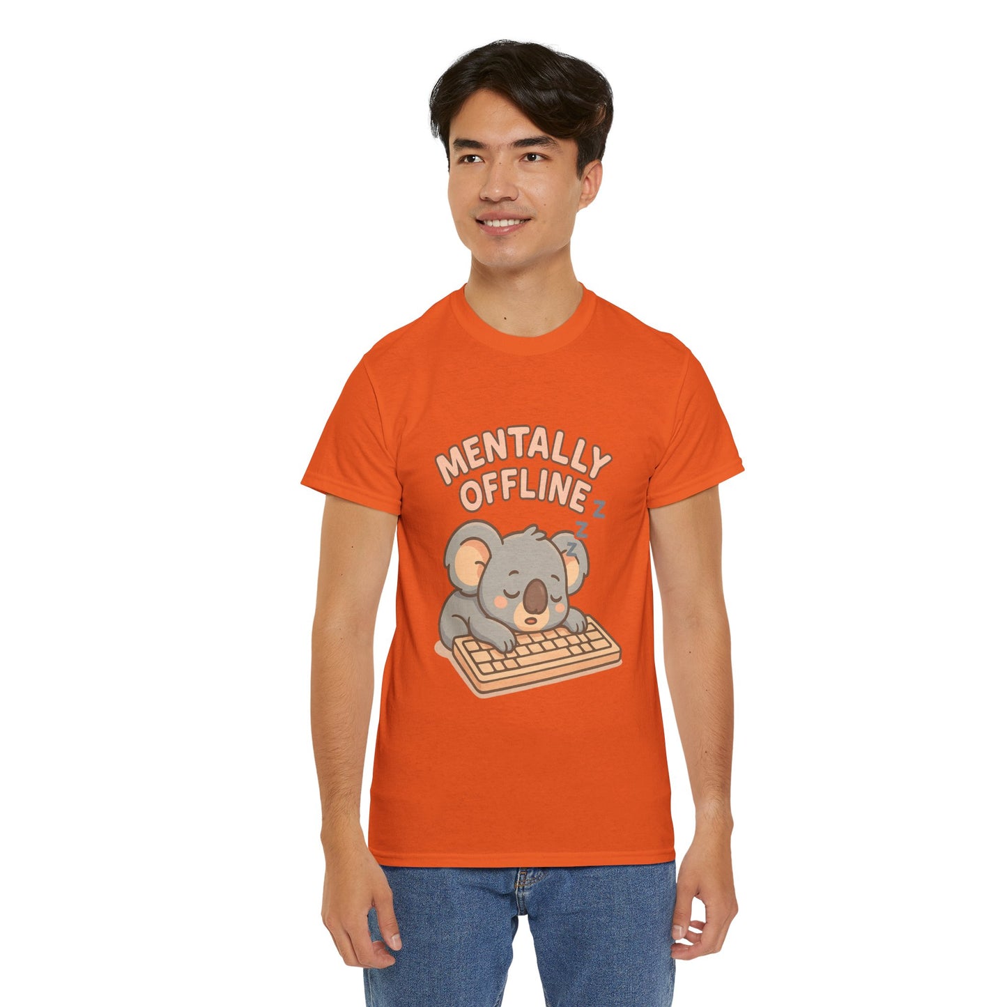 Mentally Offline Koala Shirt - Chill Lazy Unisex Tee for Relaxed Vibes