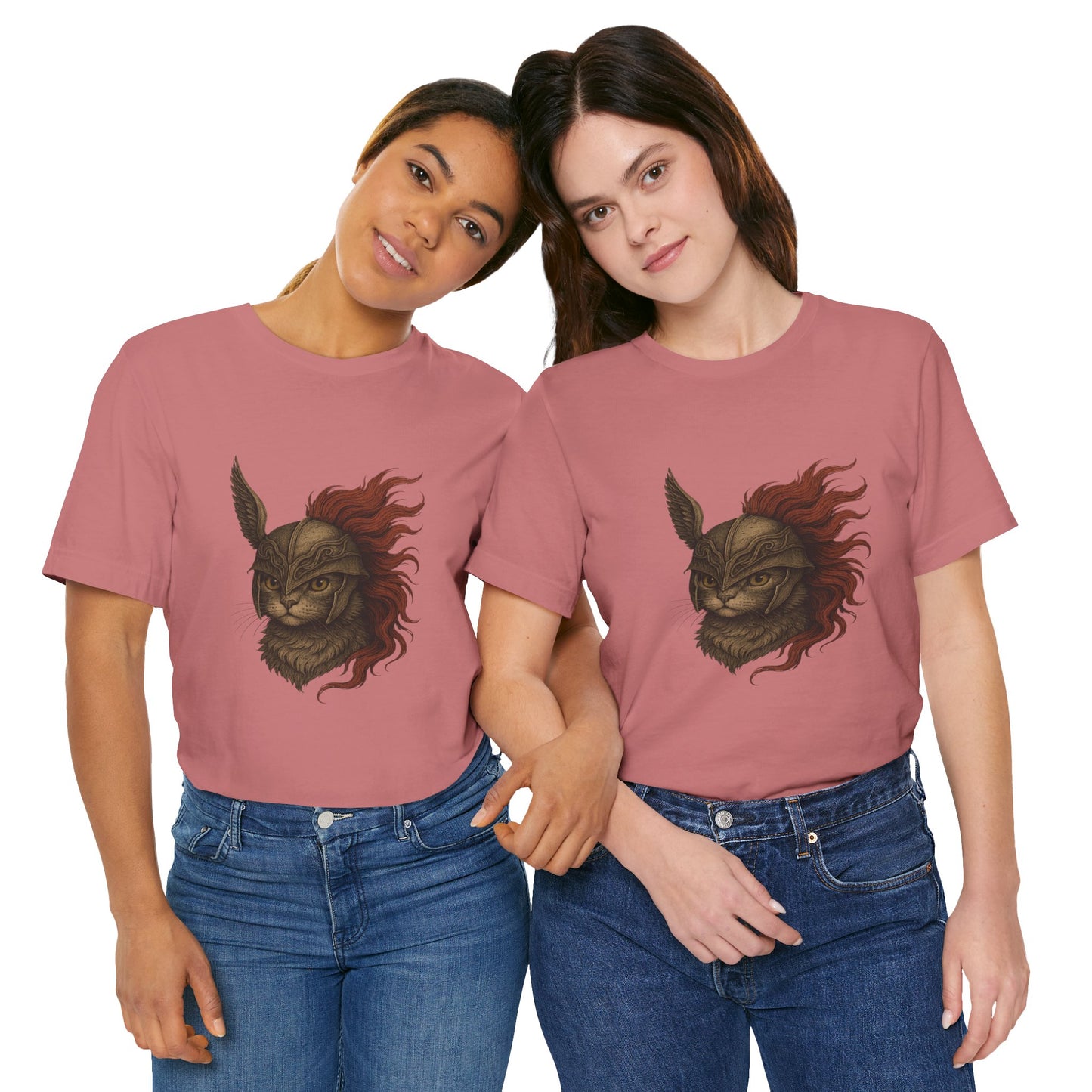 Malenia Cat Helmet Tee - Fantasy Cat T-Shirt, Elden Ring Inspired Shirt, Gamer Gift
