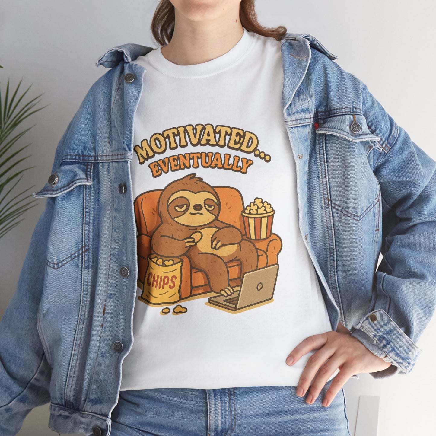 Sloth Running Team Shirt - Funny Lazy T-Shirt, Unisex Heavy Cotton Tee, Gift for Sloth Lovers, Chill Vibes Casual Graphic Tee
