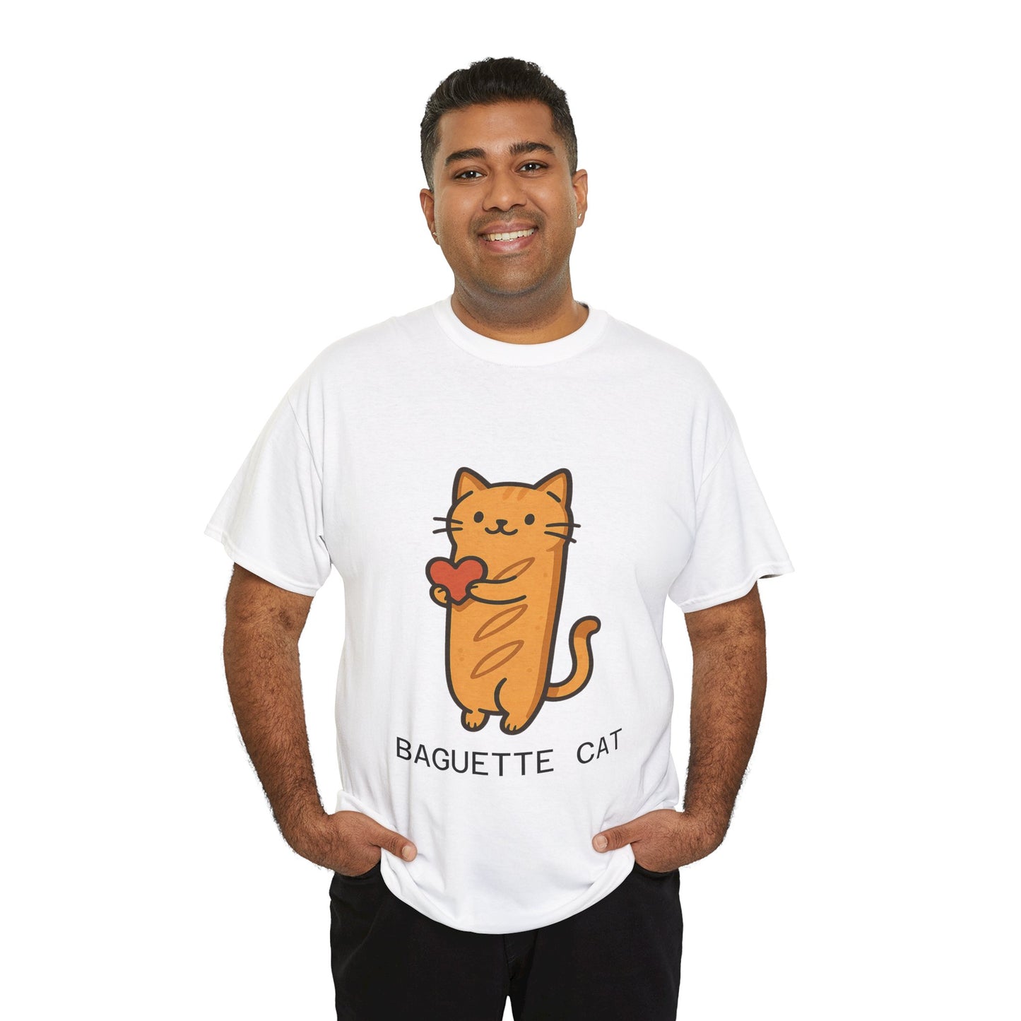 Baguette Cat T-Shirt Cute & Funny Cat Lover Tee