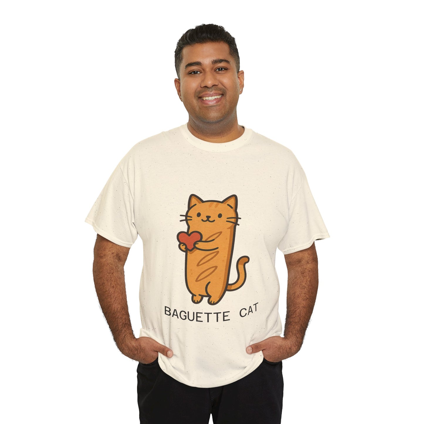 Baguette Cat T-Shirt Cute & Funny Cat Lover Tee