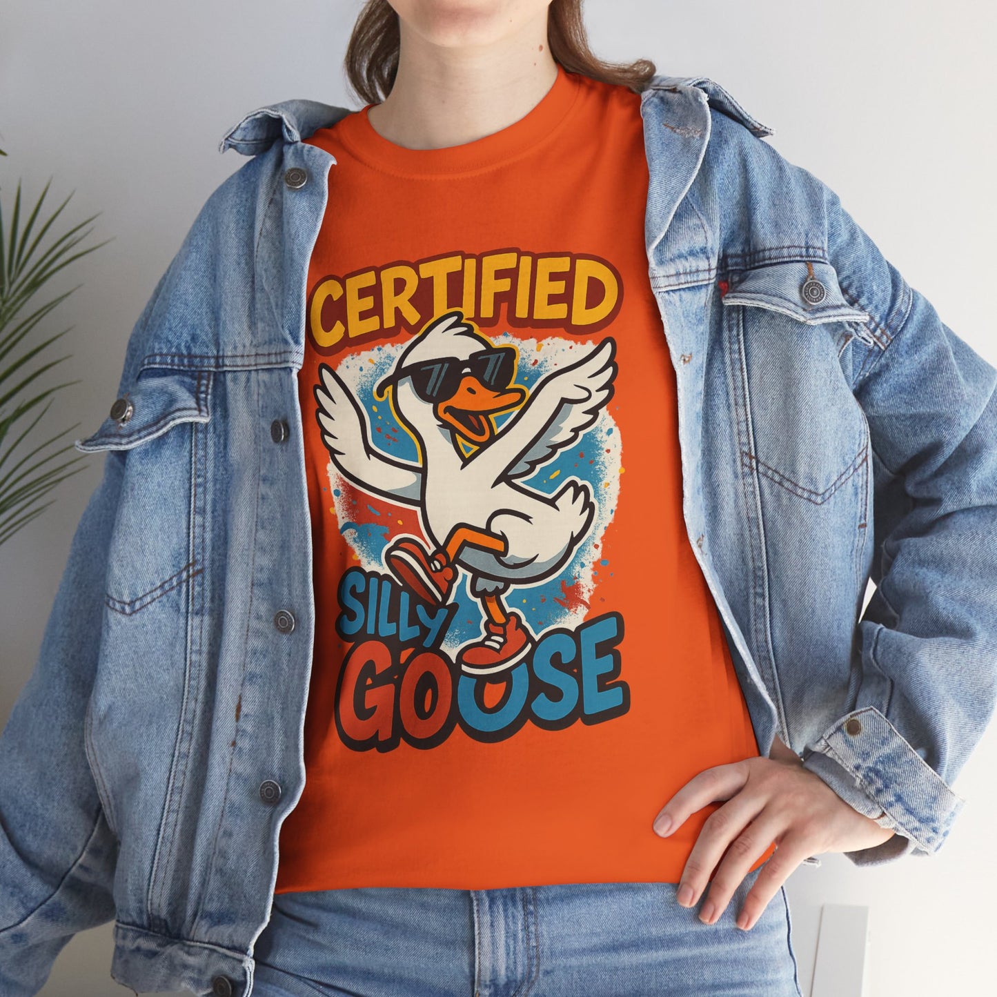 Silly Goose T-Shirt, Funny Cartoon Duck Tee, Quirky Meme Shirt, Retro Graphic, Cool Unisex Gift, Playful Goose Design