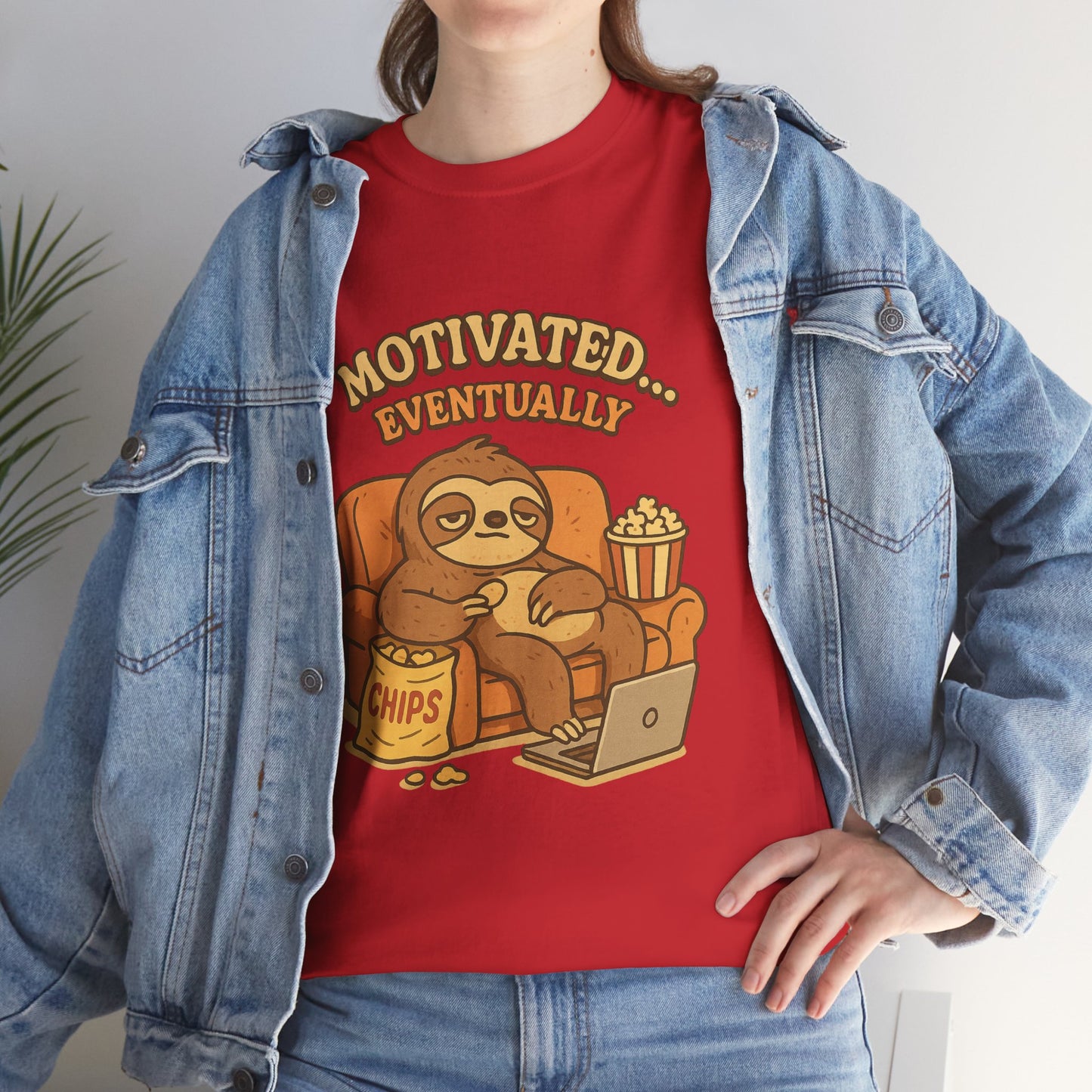 Sloth Running Team Shirt - Funny Lazy T-Shirt, Unisex Heavy Cotton Tee, Gift for Sloth Lovers, Chill Vibes Casual Graphic Tee