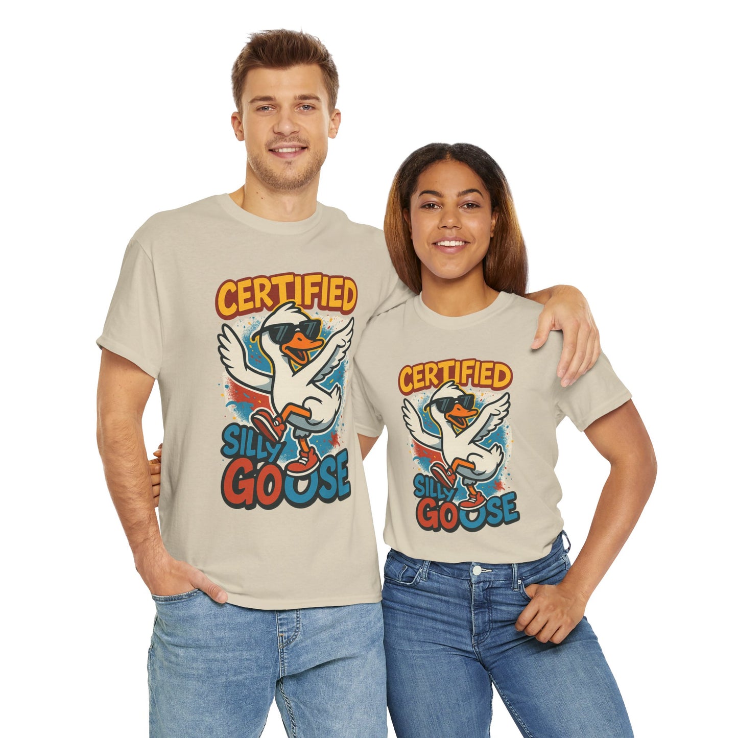 Silly Goose T-Shirt, Funny Cartoon Duck Tee, Quirky Meme Shirt, Retro Graphic, Cool Unisex Gift, Playful Goose Design
