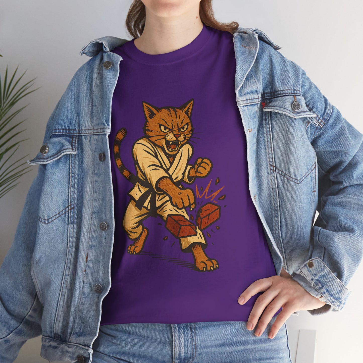 Karate Cat T-Shirt - Funny Martial Arts Unisex Tee for Cat Lovers, Paws & Claws Collection