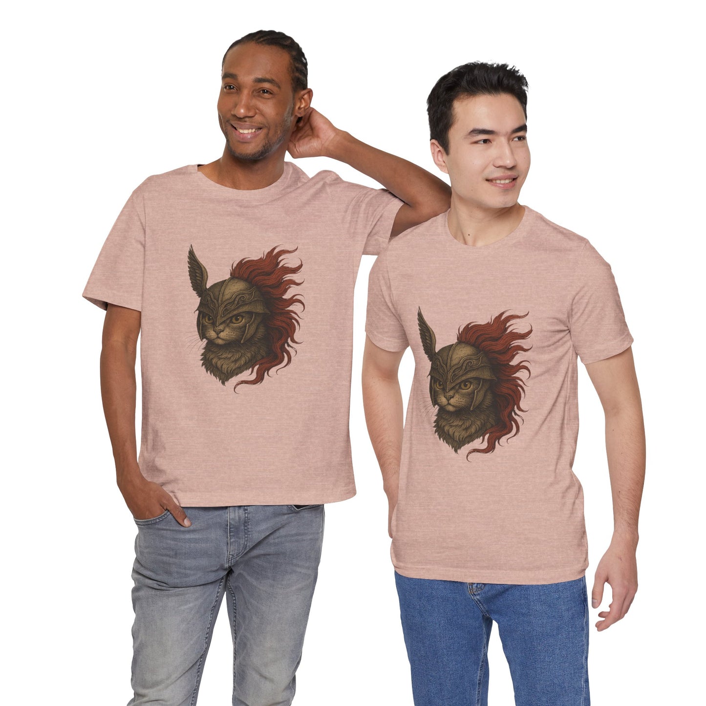 Malenia Cat Helmet Tee - Fantasy Cat T-Shirt, Elden Ring Inspired Shirt, Gamer Gift