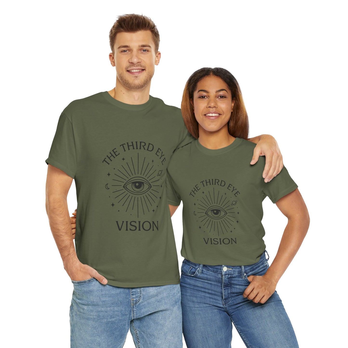 Third Eye Vision Unisex T-Shirt, Spiritual Eye Tee, Boho Festival Shirt, Mystical Graphic Tee, Gift for Seers & Intuitives