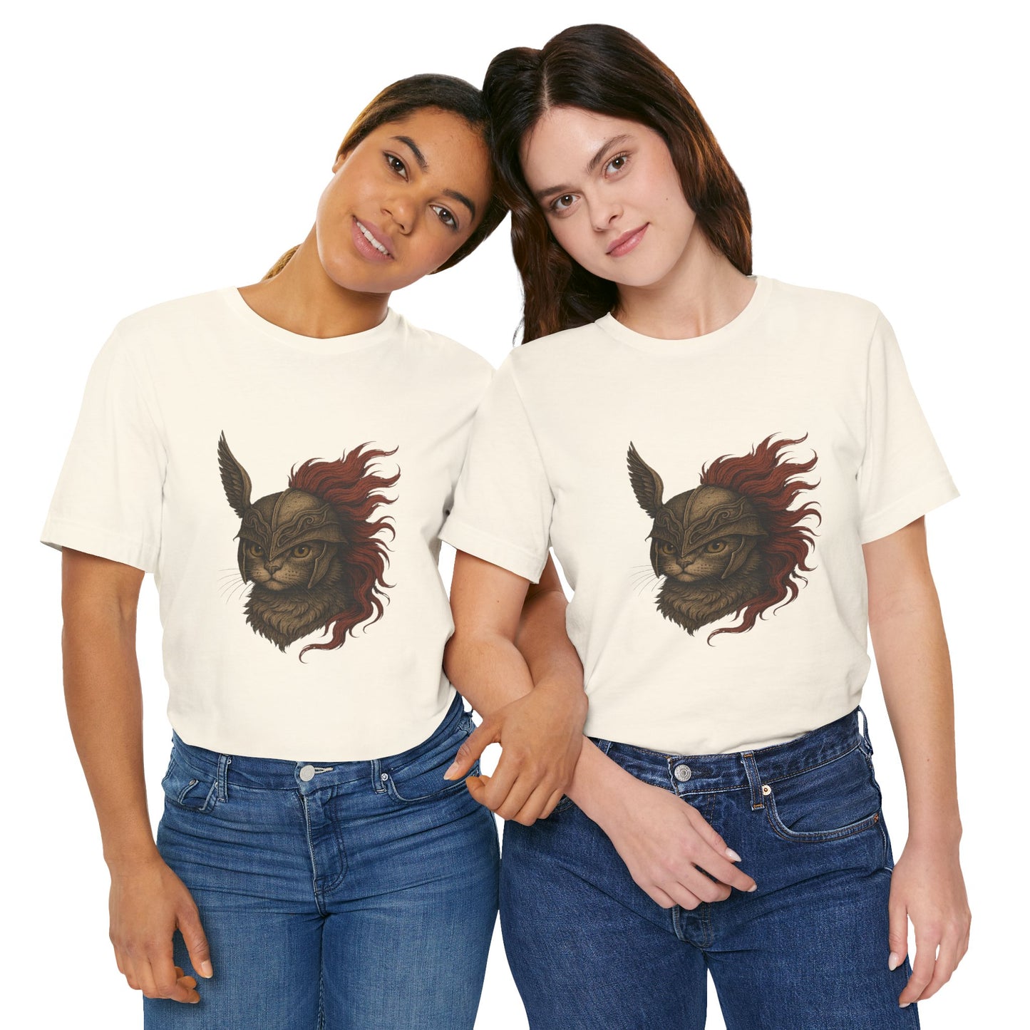Malenia Cat Helmet Tee - Fantasy Cat T-Shirt, Elden Ring Inspired Shirt, Gamer Gift
