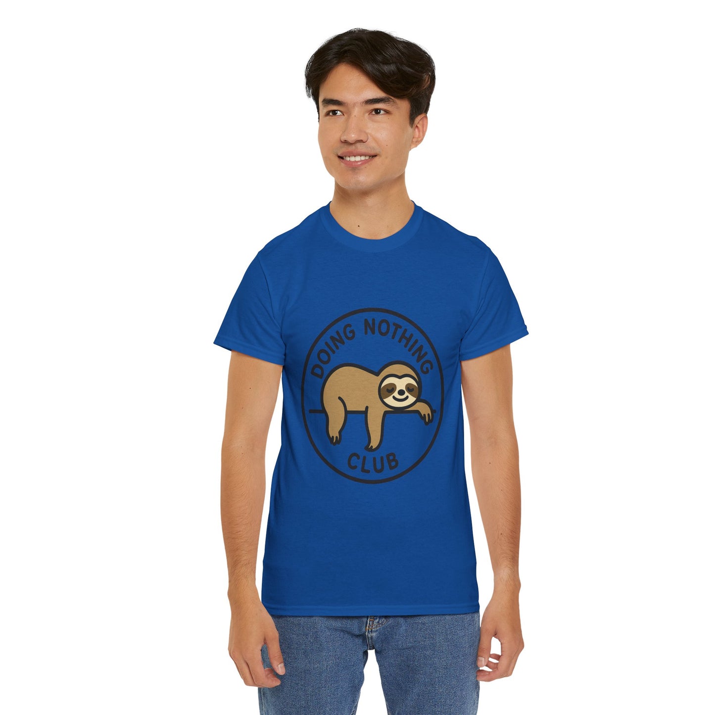 Lazy Cat Club Tee, Unisex Relaxed Fit T-Shirt, Funny Chill Shirt, Cute Cat Graphic Tee, Lounge Aesthetic Gift
