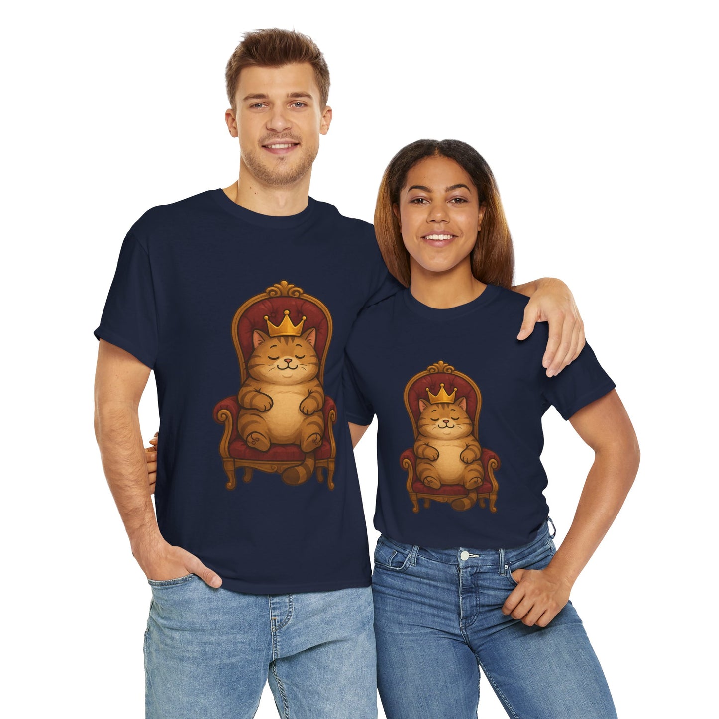 Royal Cat T-Shirt - Funny Unisex Cat Tee for Pet Lovers, Paws & Claws Collection