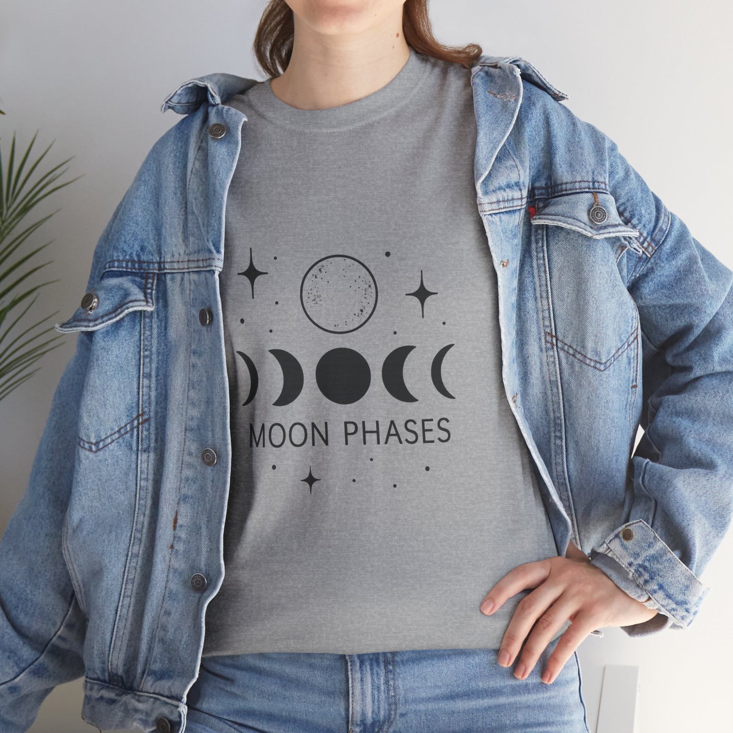Moon Phases Unisex T-Shirt - Astrology Shirt, Celestial Tee, Spiritual Gift, Starry Night Apparel, Lunar Lover Gift