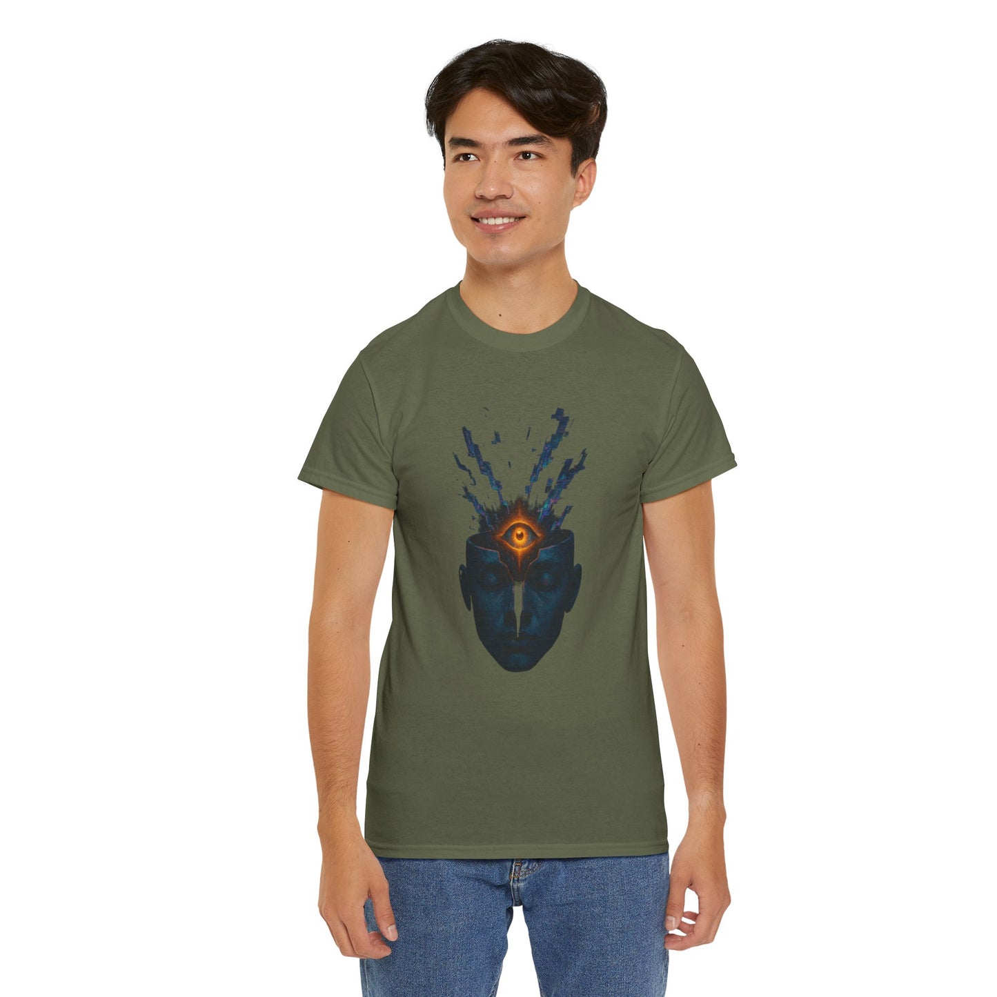 Mystical Third Eye Shirt, Trippy Unisex Tee, Spiritual Graphic Tee, Mind Bending Artwear