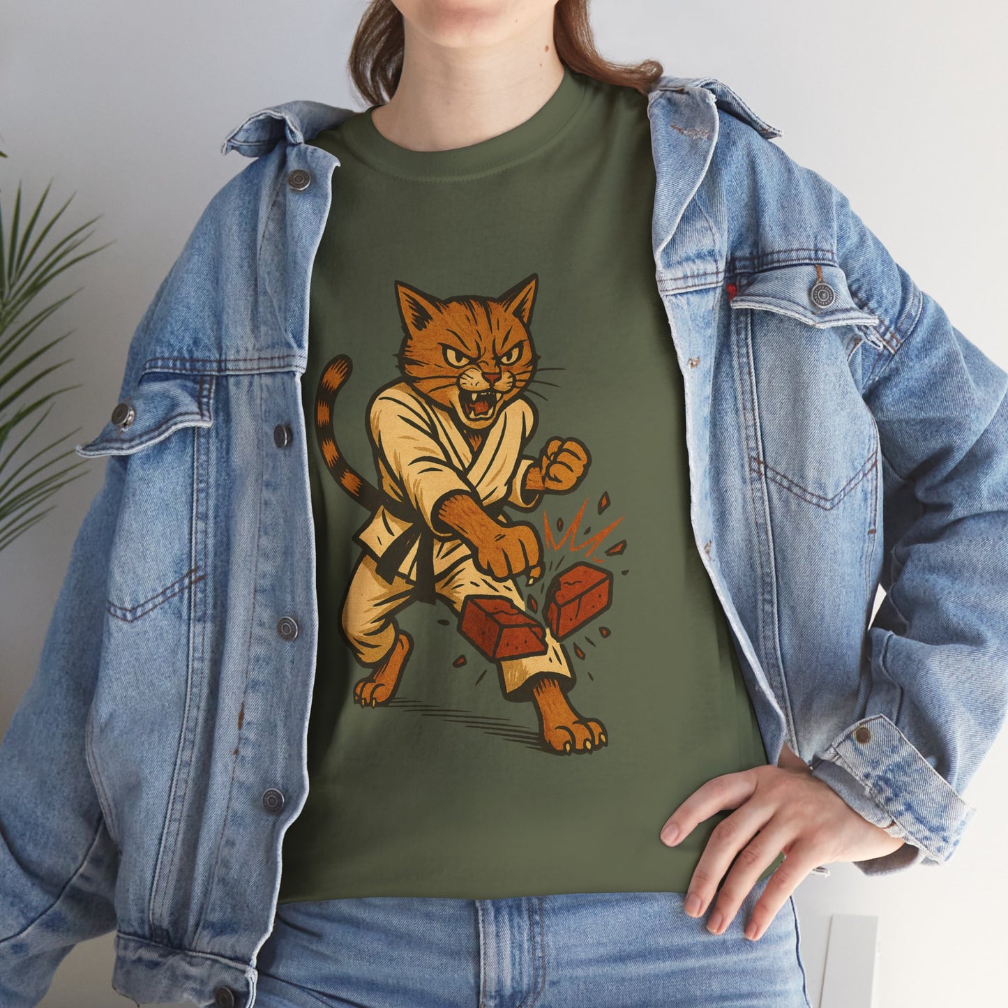 Karate Cat T-Shirt - Funny Martial Arts Unisex Tee for Cat Lovers, Paws & Claws Collection