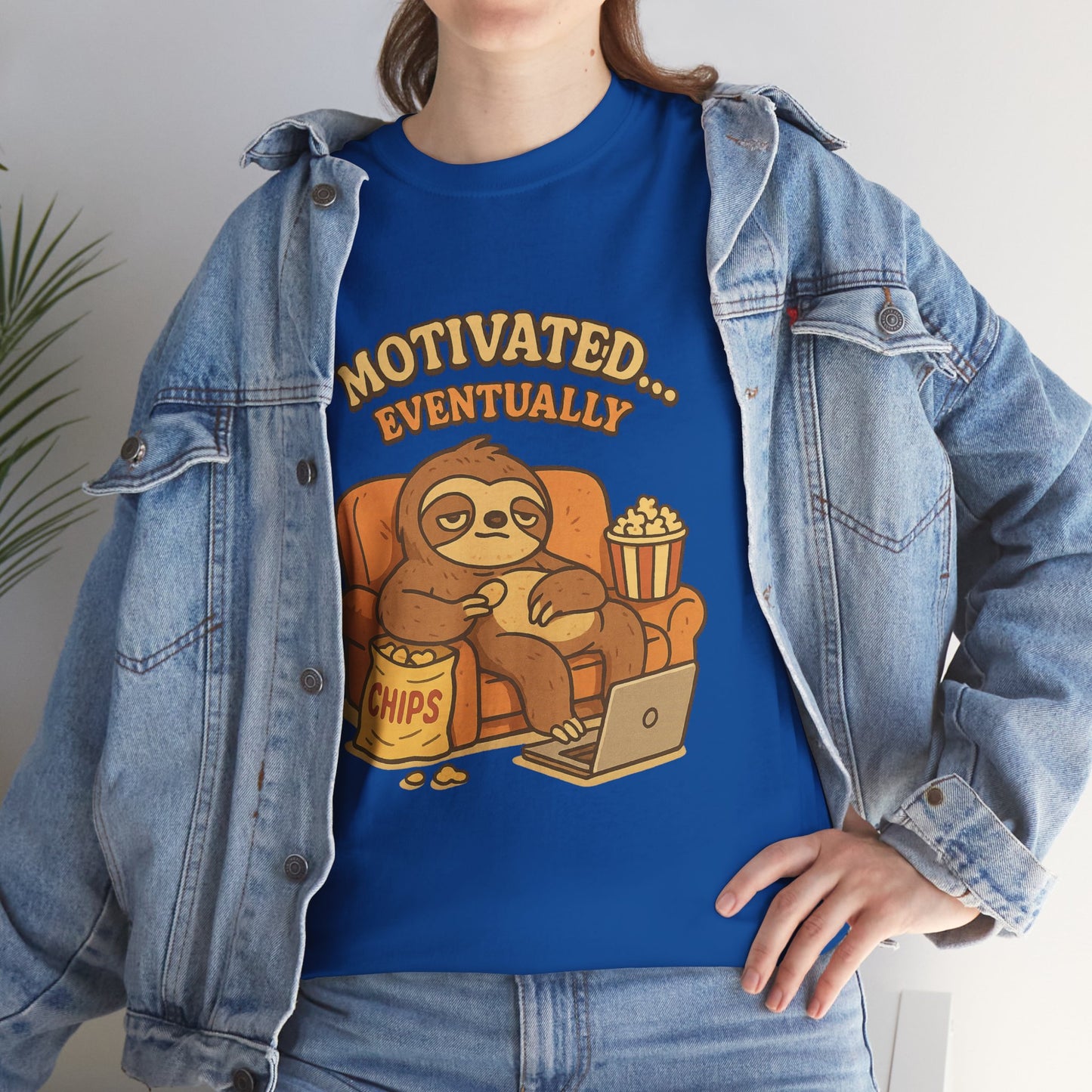 Sloth Running Team Shirt - Funny Lazy T-Shirt, Unisex Heavy Cotton Tee, Gift for Sloth Lovers, Chill Vibes Casual Graphic Tee