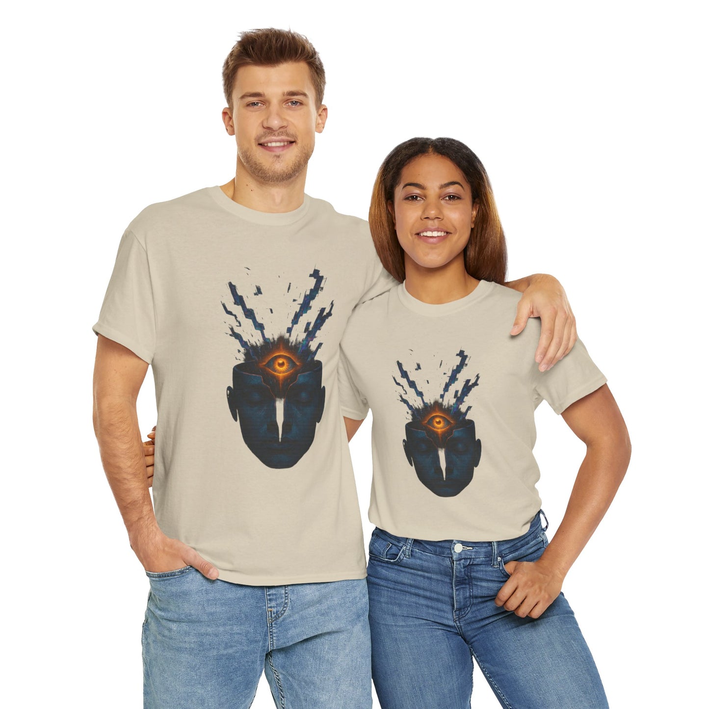 Mystical Third Eye Shirt, Trippy Unisex Tee, Spiritual Graphic Tee, Mind Bending Artwear