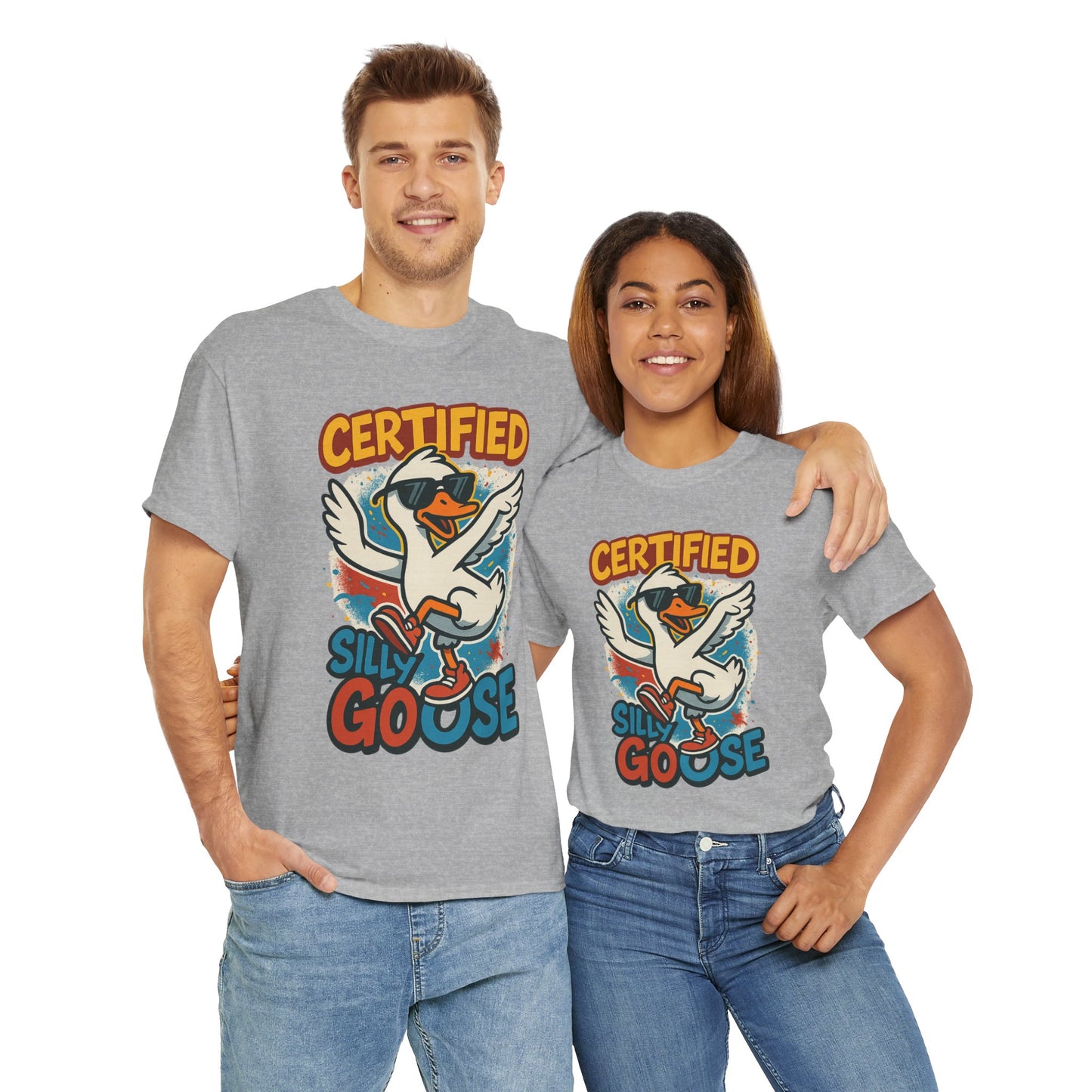 Silly Goose T-Shirt, Funny Cartoon Duck Tee, Quirky Meme Shirt, Retro Graphic, Cool Unisex Gift, Playful Goose Design
