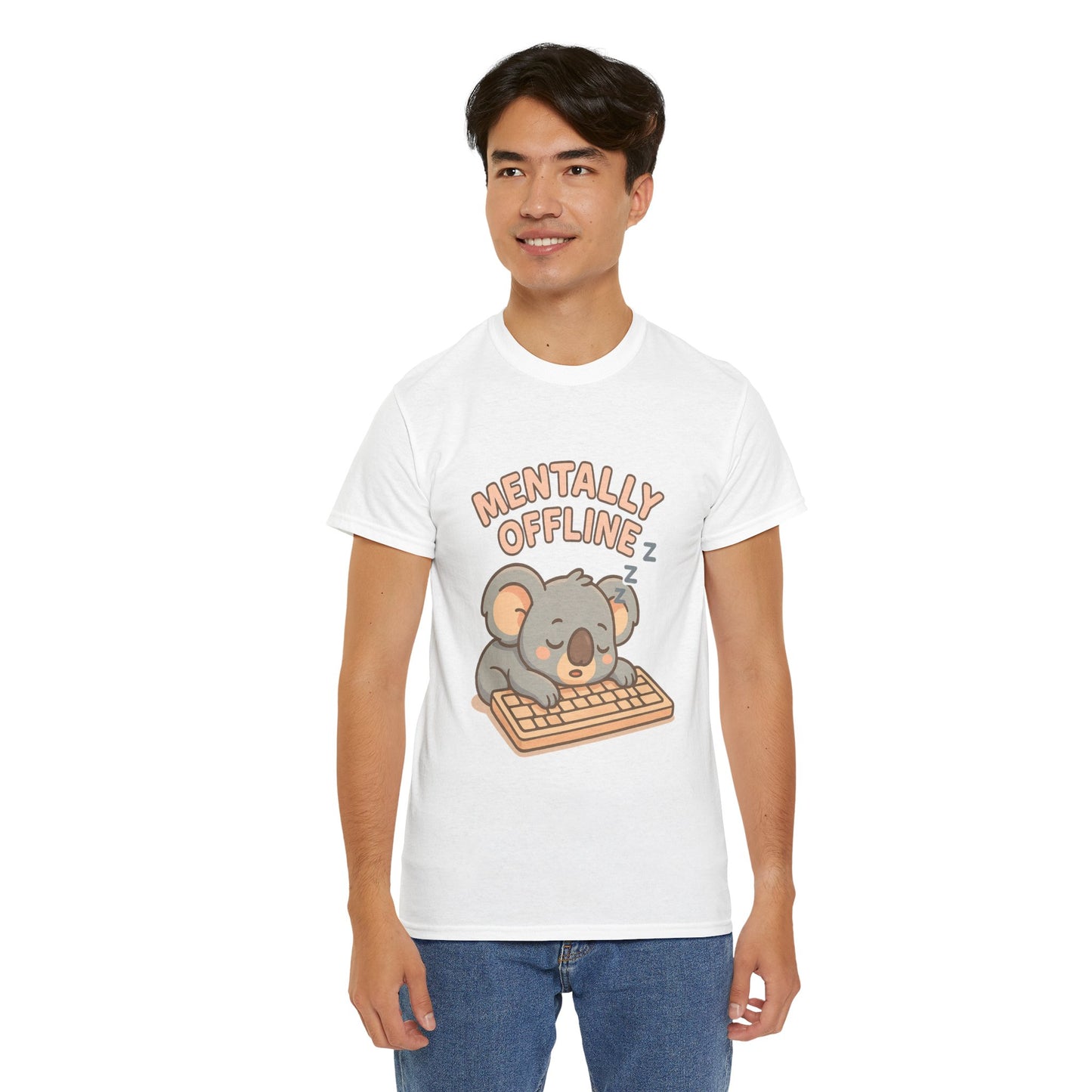 Mentally Offline Koala Shirt - Chill Lazy Unisex Tee for Relaxed Vibes