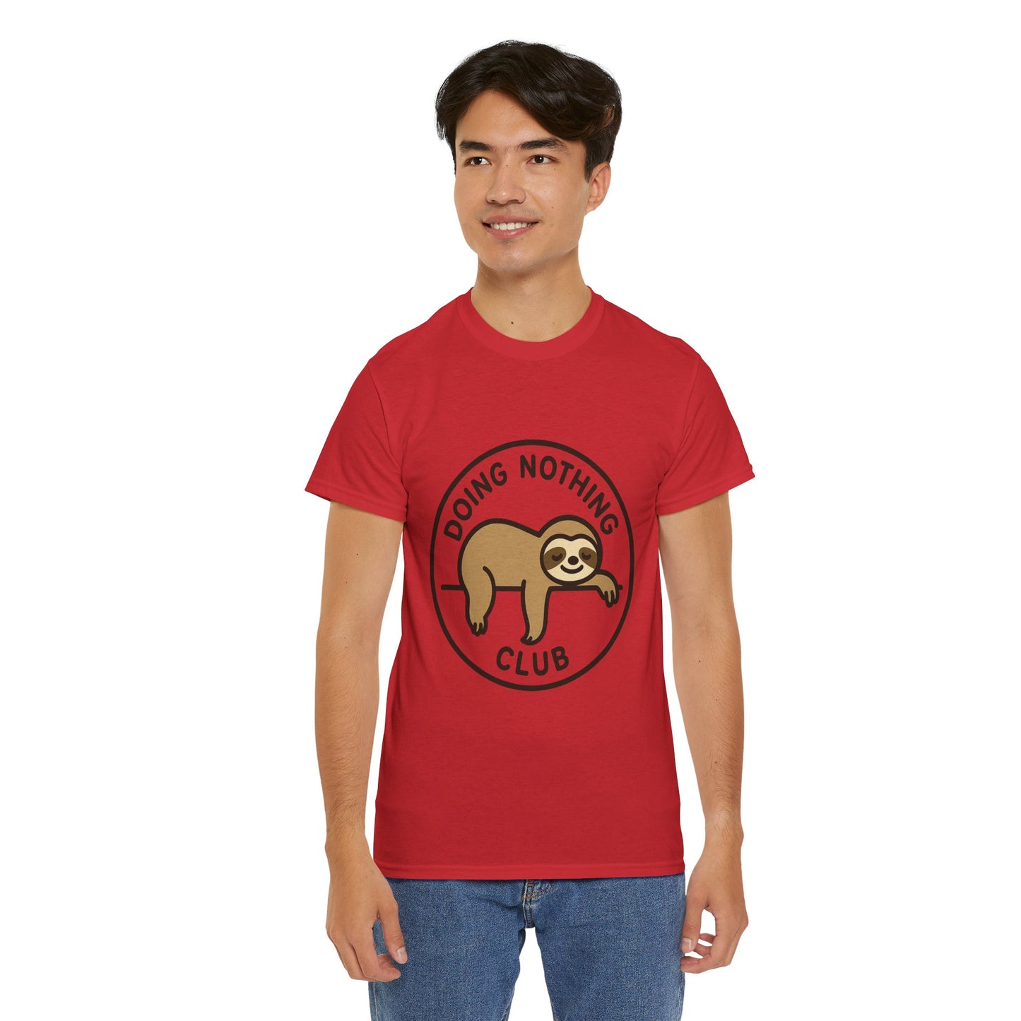 Lazy Cat Club Tee, Unisex Relaxed Fit T-Shirt, Funny Chill Shirt, Cute Cat Graphic Tee, Lounge Aesthetic Gift