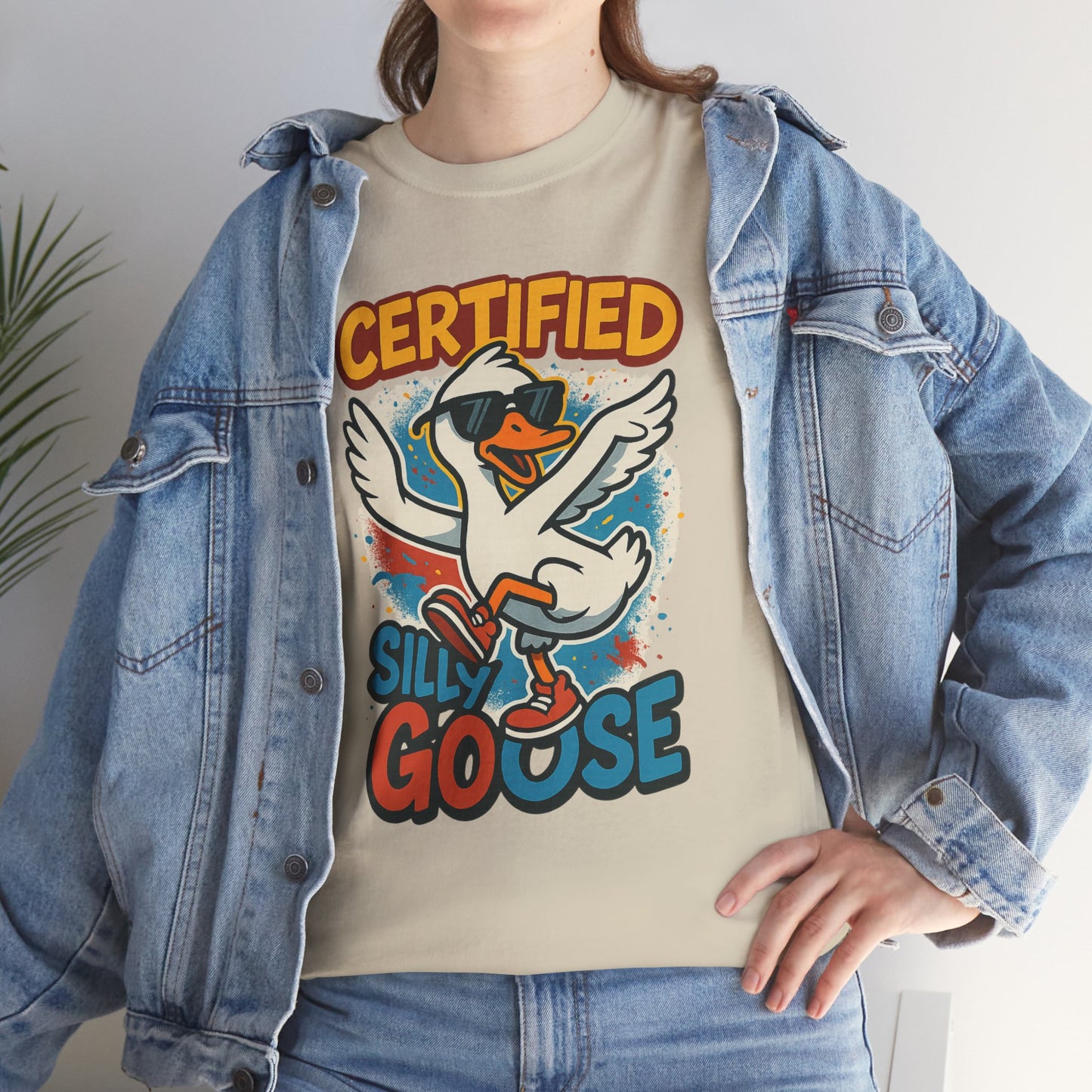 Silly Goose T-Shirt, Funny Cartoon Duck Tee, Quirky Meme Shirt, Retro Graphic, Cool Unisex Gift, Playful Goose Design