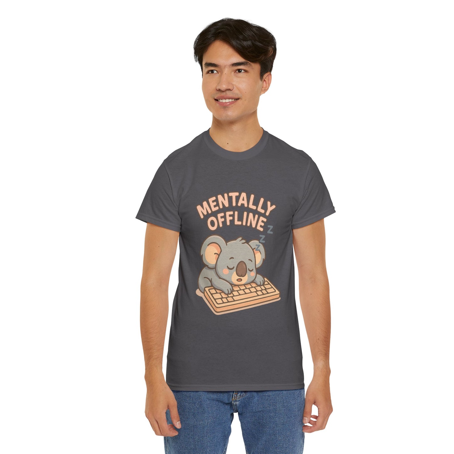 Mentally Offline Koala Shirt - Chill Lazy Unisex Tee for Relaxed Vibes
