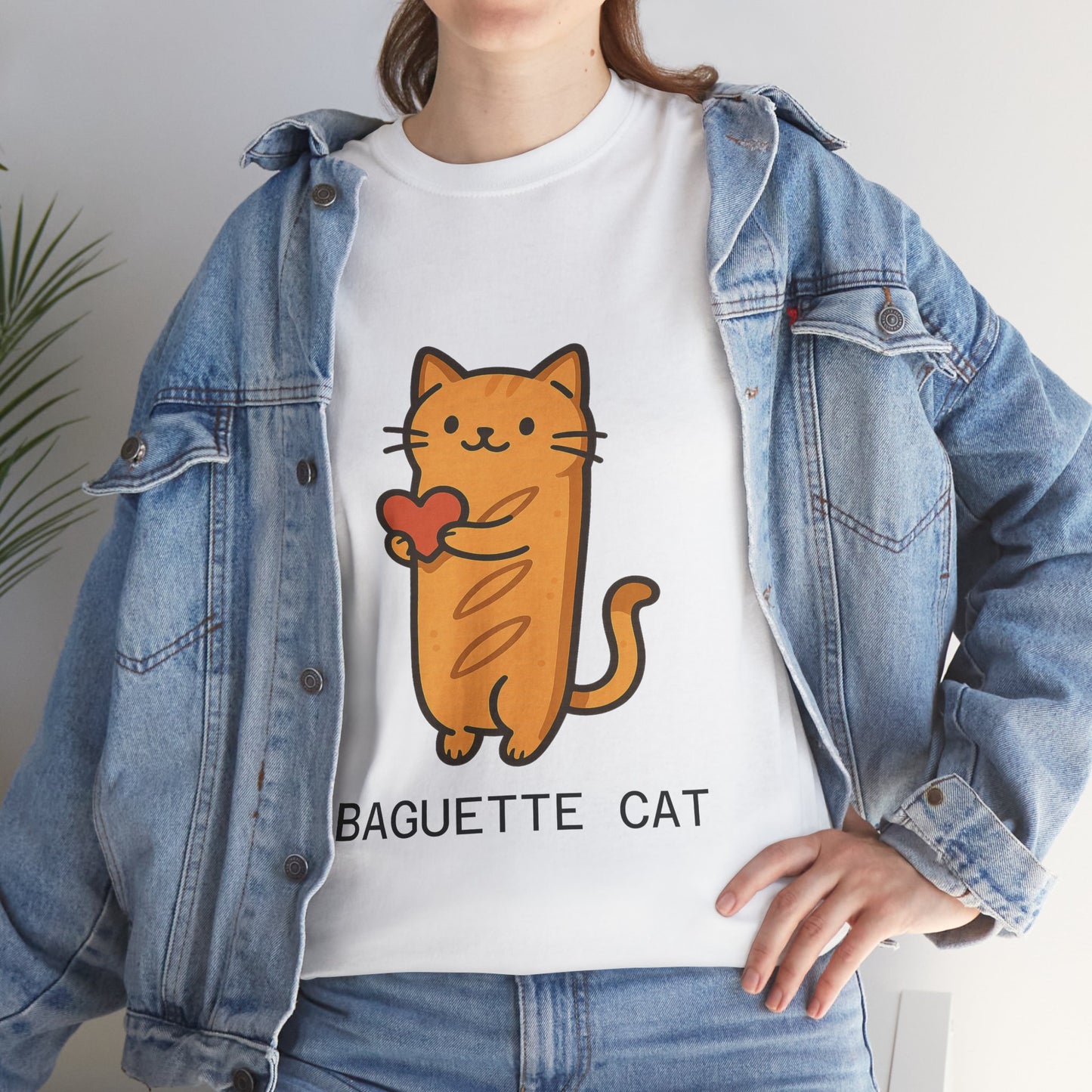Baguette Cat T-Shirt Cute & Funny Cat Lover Tee