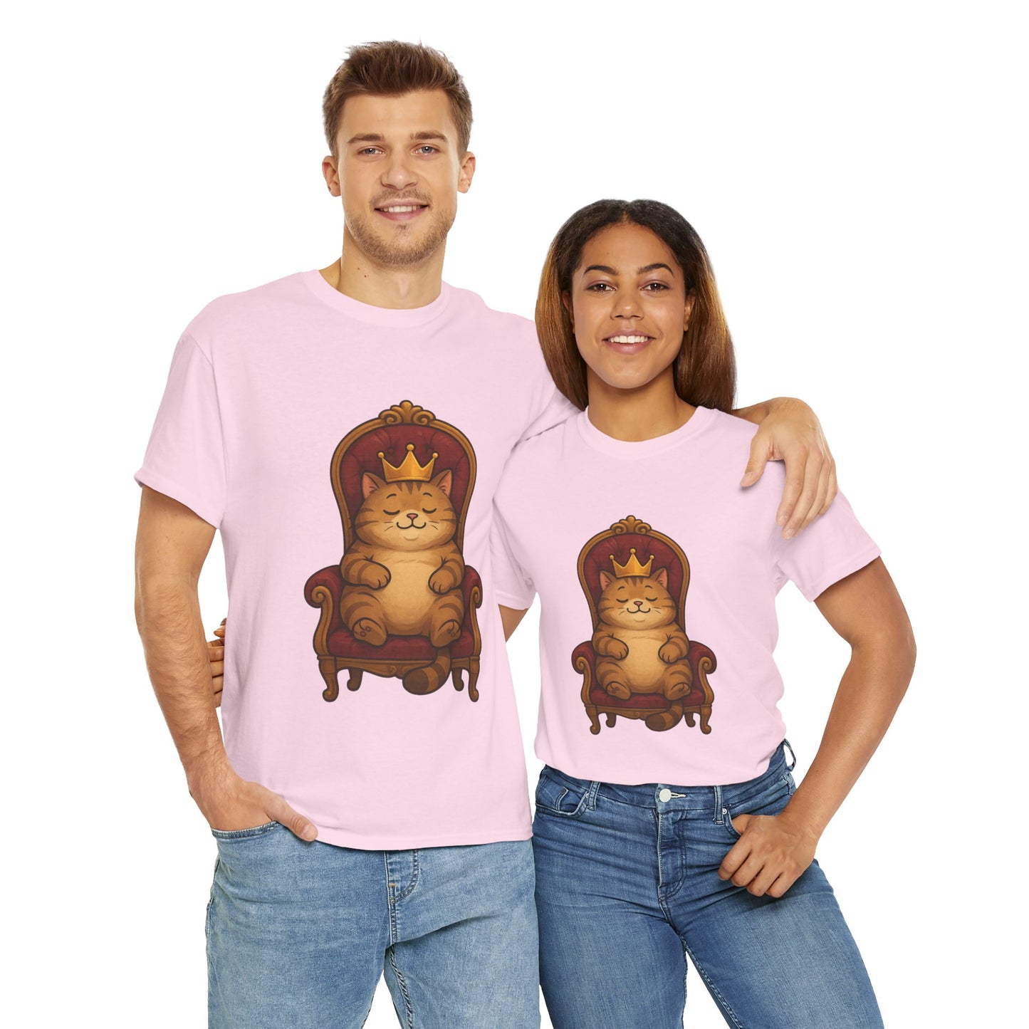 Royal Cat T-Shirt - Funny Unisex Cat Tee for Pet Lovers, Paws & Claws Collection