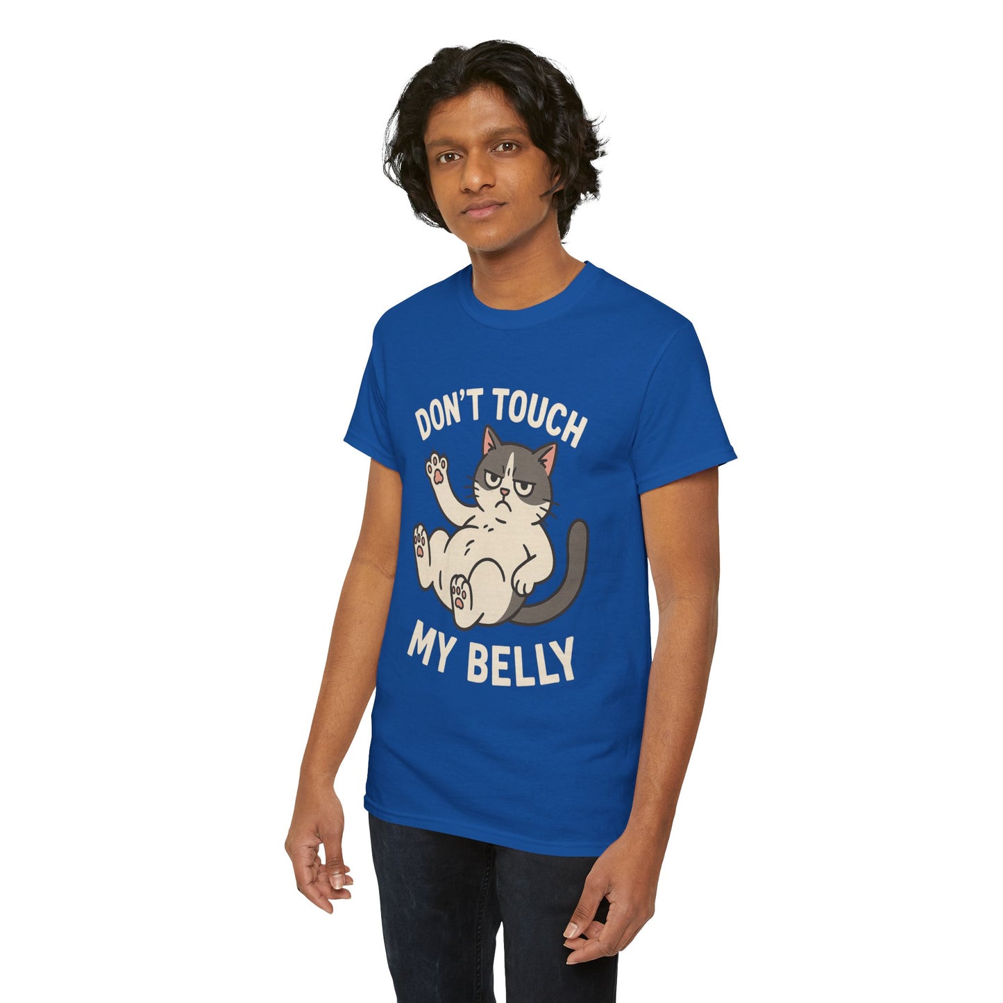 Dont Touch My Belly Cat Tee Grumpy Cat Graphic Shirt, Funny Unisex Gift