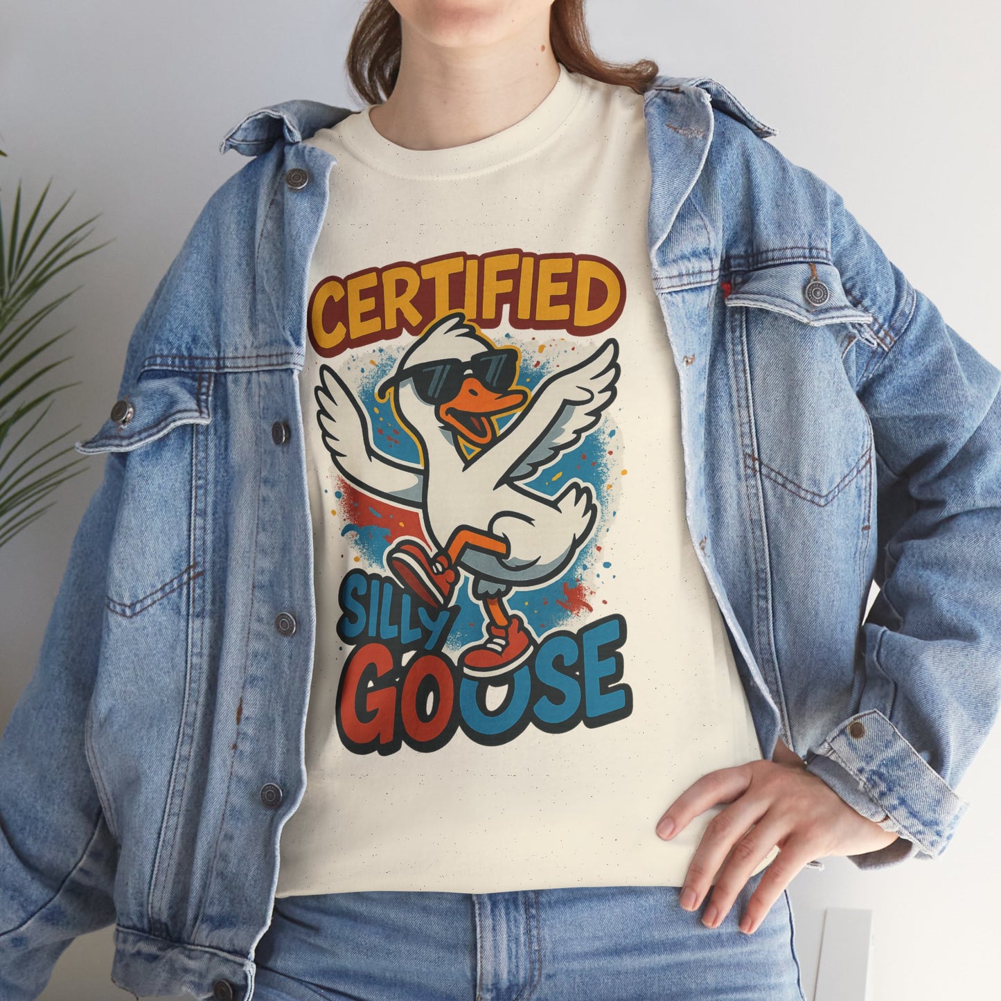 Silly Goose T-Shirt, Funny Cartoon Duck Tee, Quirky Meme Shirt, Retro Graphic, Cool Unisex Gift, Playful Goose Design