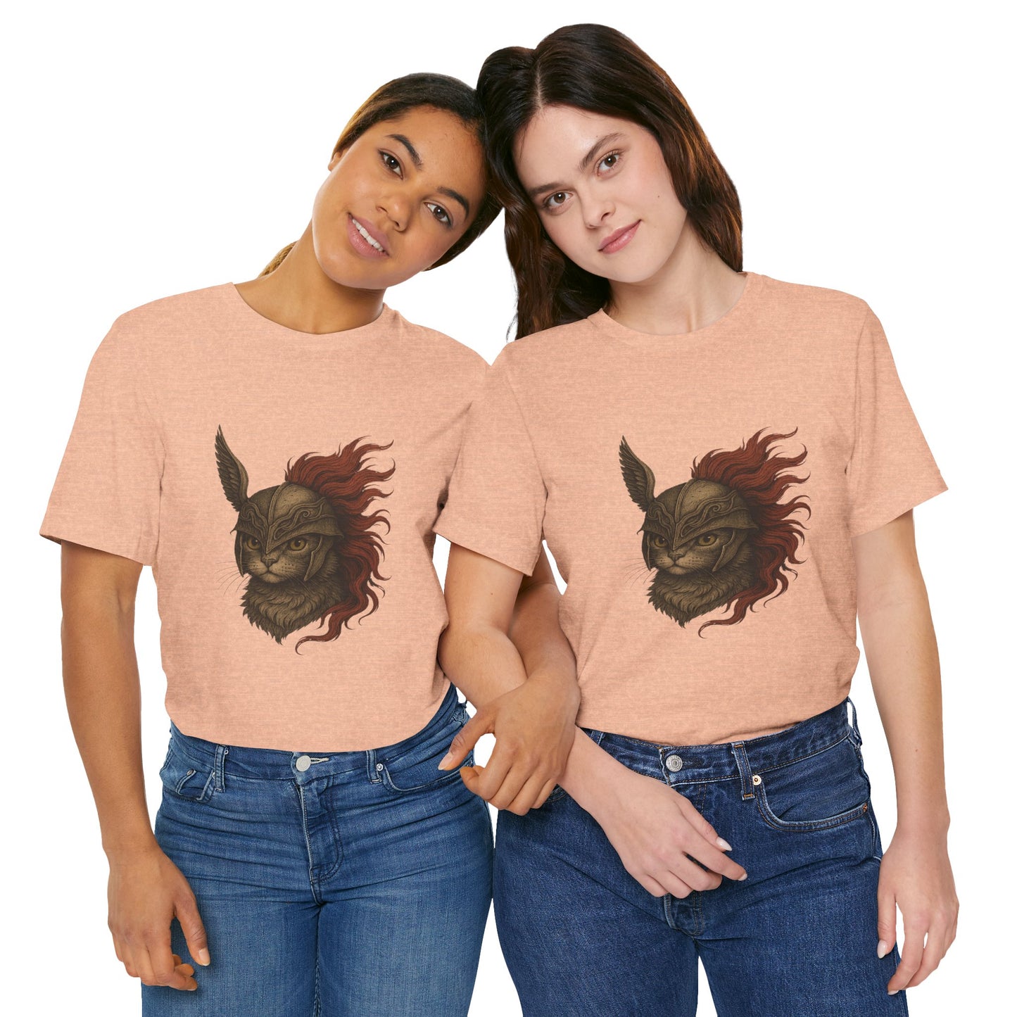 Malenia Cat Helmet Tee - Fantasy Cat T-Shirt, Elden Ring Inspired Shirt, Gamer Gift