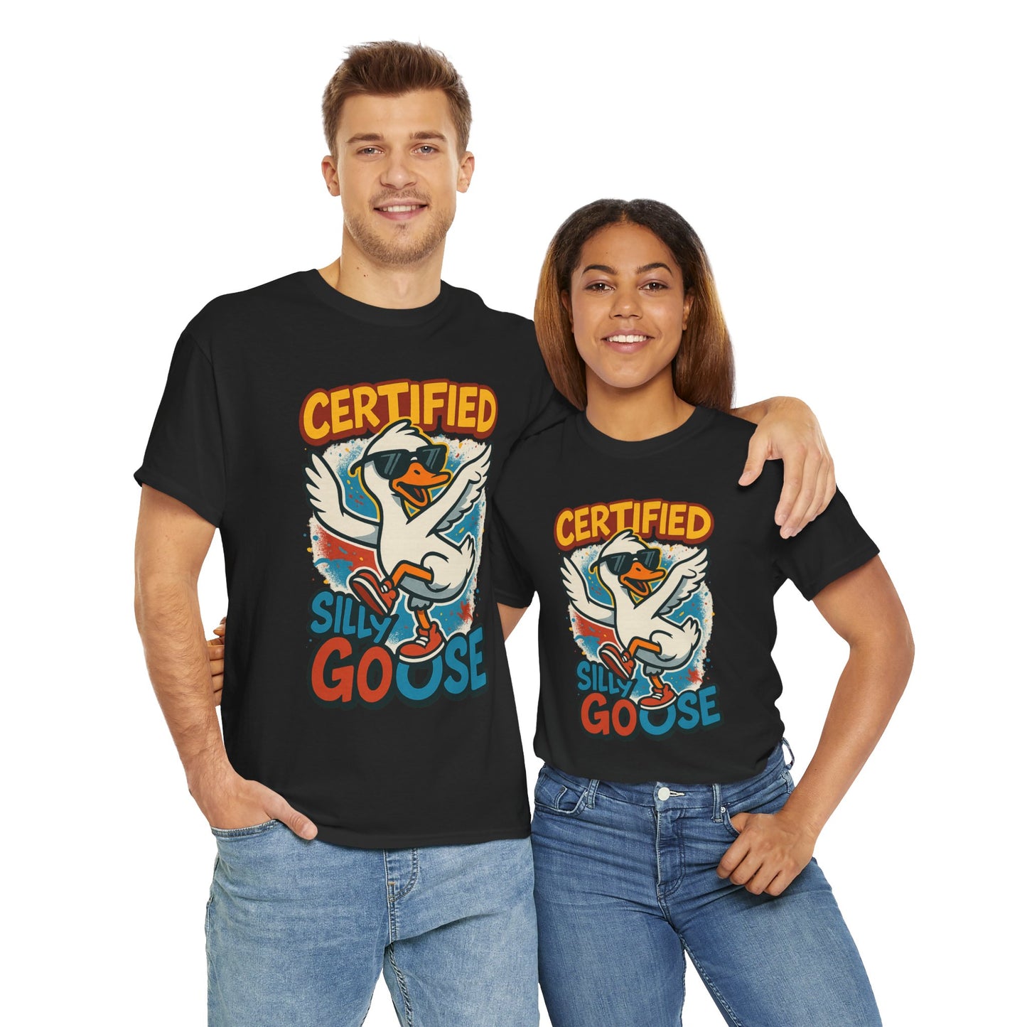 Silly Goose T-Shirt, Funny Cartoon Duck Tee, Quirky Meme Shirt, Retro Graphic, Cool Unisex Gift, Playful Goose Design