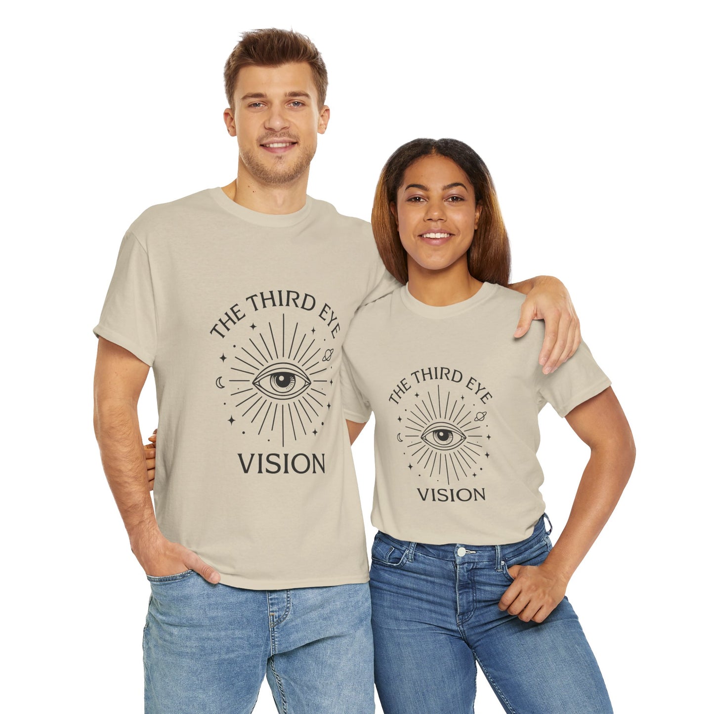 Third Eye Vision Unisex T-Shirt, Spiritual Eye Tee, Boho Festival Shirt, Mystical Graphic Tee, Gift for Seers & Intuitives