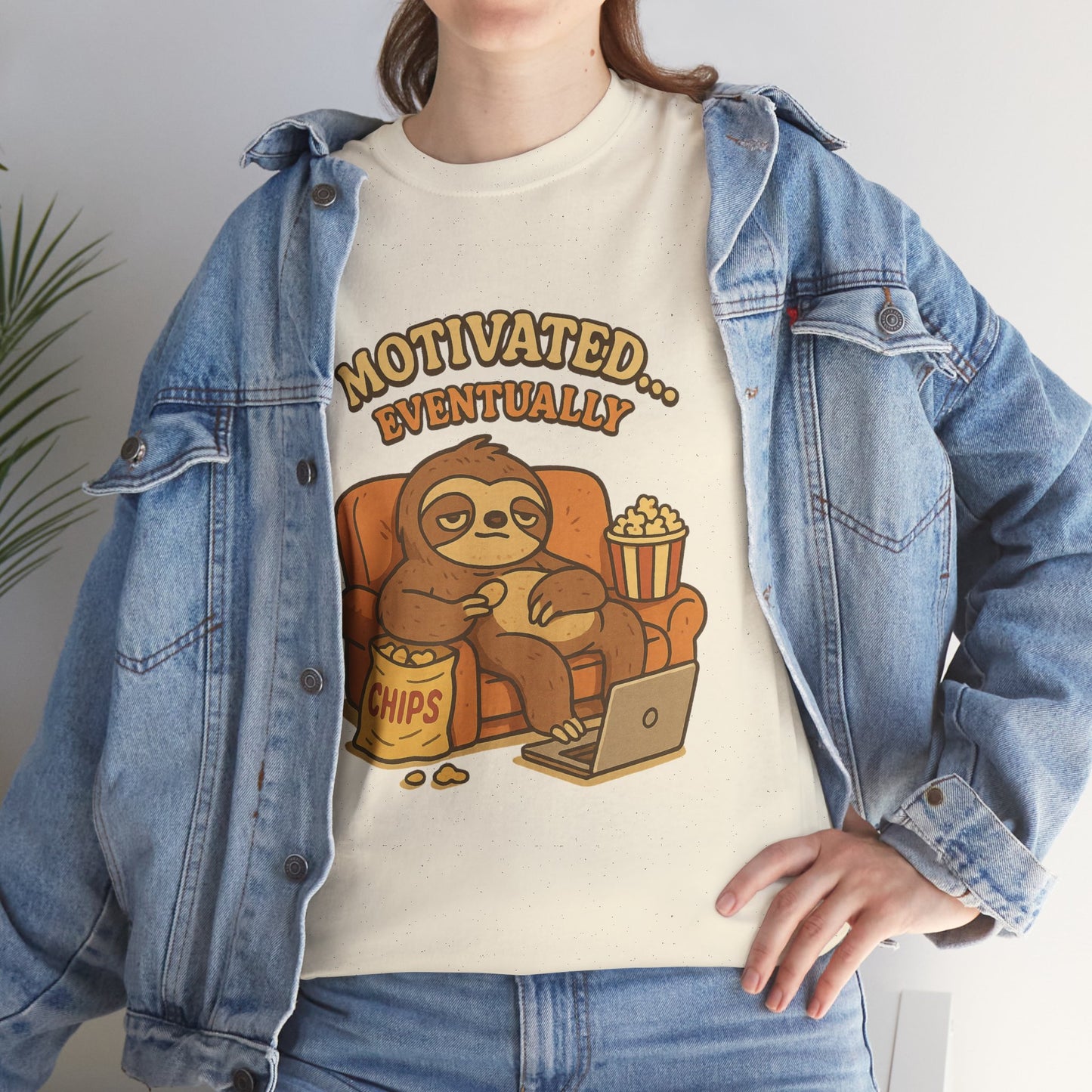 Sloth Running Team Shirt - Funny Lazy T-Shirt, Unisex Heavy Cotton Tee, Gift for Sloth Lovers, Chill Vibes Casual Graphic Tee