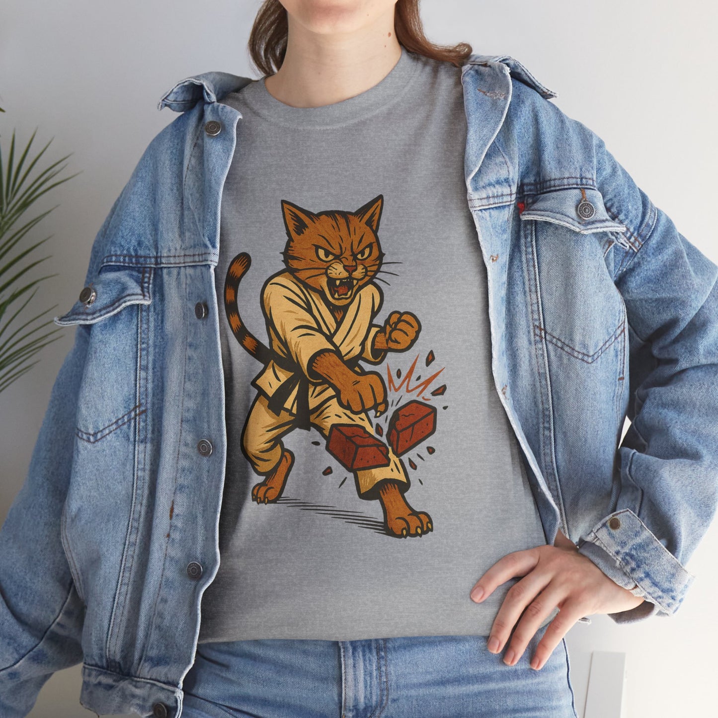 Karate Cat T-Shirt - Funny Martial Arts Unisex Tee for Cat Lovers, Paws & Claws Collection