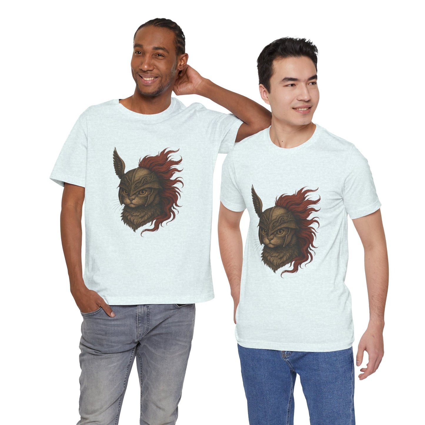 Malenia Cat Helmet Tee - Fantasy Cat T-Shirt, Elden Ring Inspired Shirt, Gamer Gift
