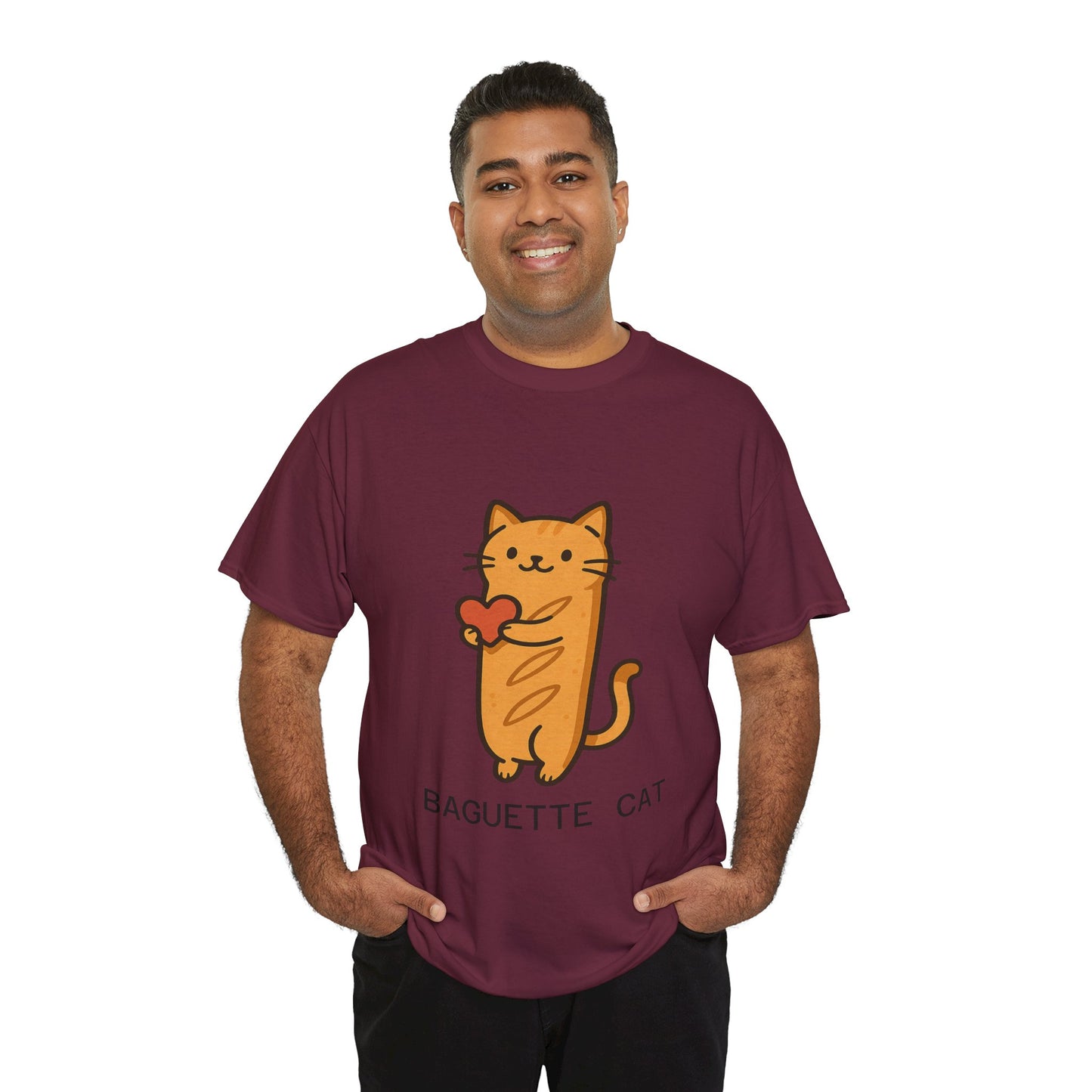 Baguette Cat T-Shirt Cute & Funny Cat Lover Tee