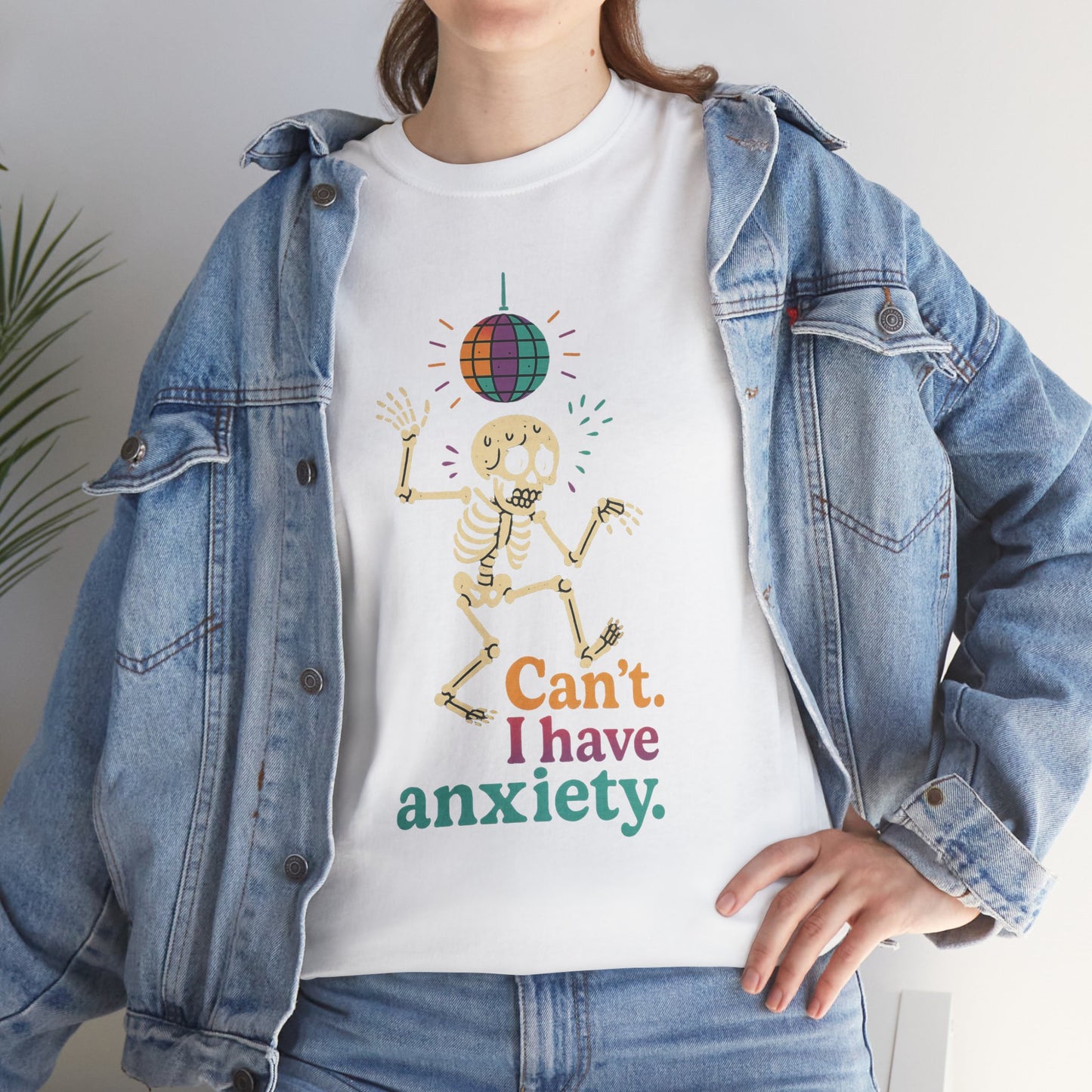 I Have Anxiety Shirt, Funny Dancing Skeleton Tee, Disco Party Meme Shirt, Social Anxiety Humor, Unisex Halloween Graphic
