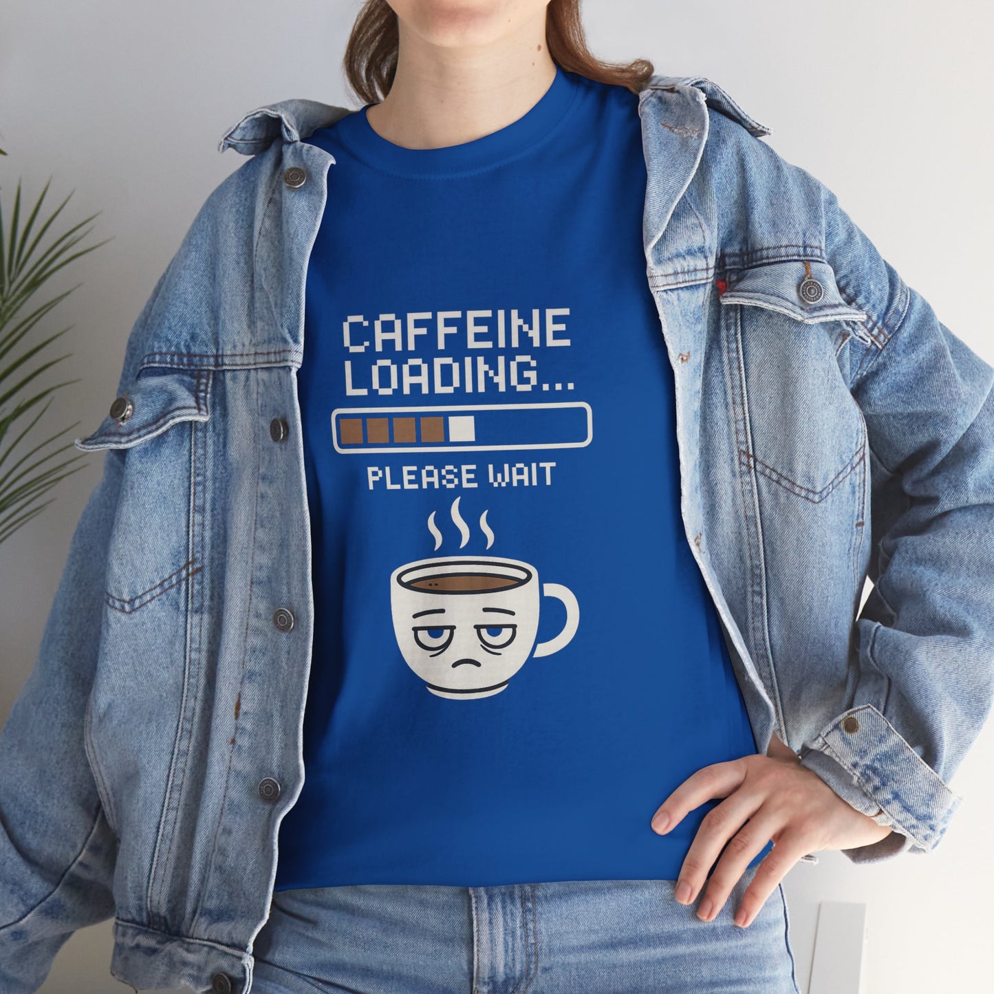 Caffeine Loading Tee - Funny Coffee Shirt, Unisex T-Shirt, Barista Gift, Casual Wear, Lazy Morning Tee, Coffee Lover Humor